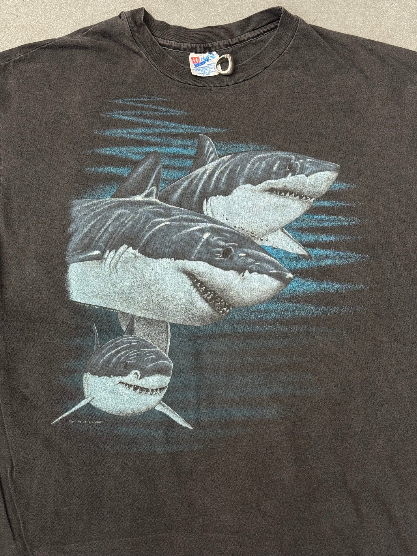 1993 HARLEQUIN GREAT WHITE SHARKS TEE (HANES TAG)