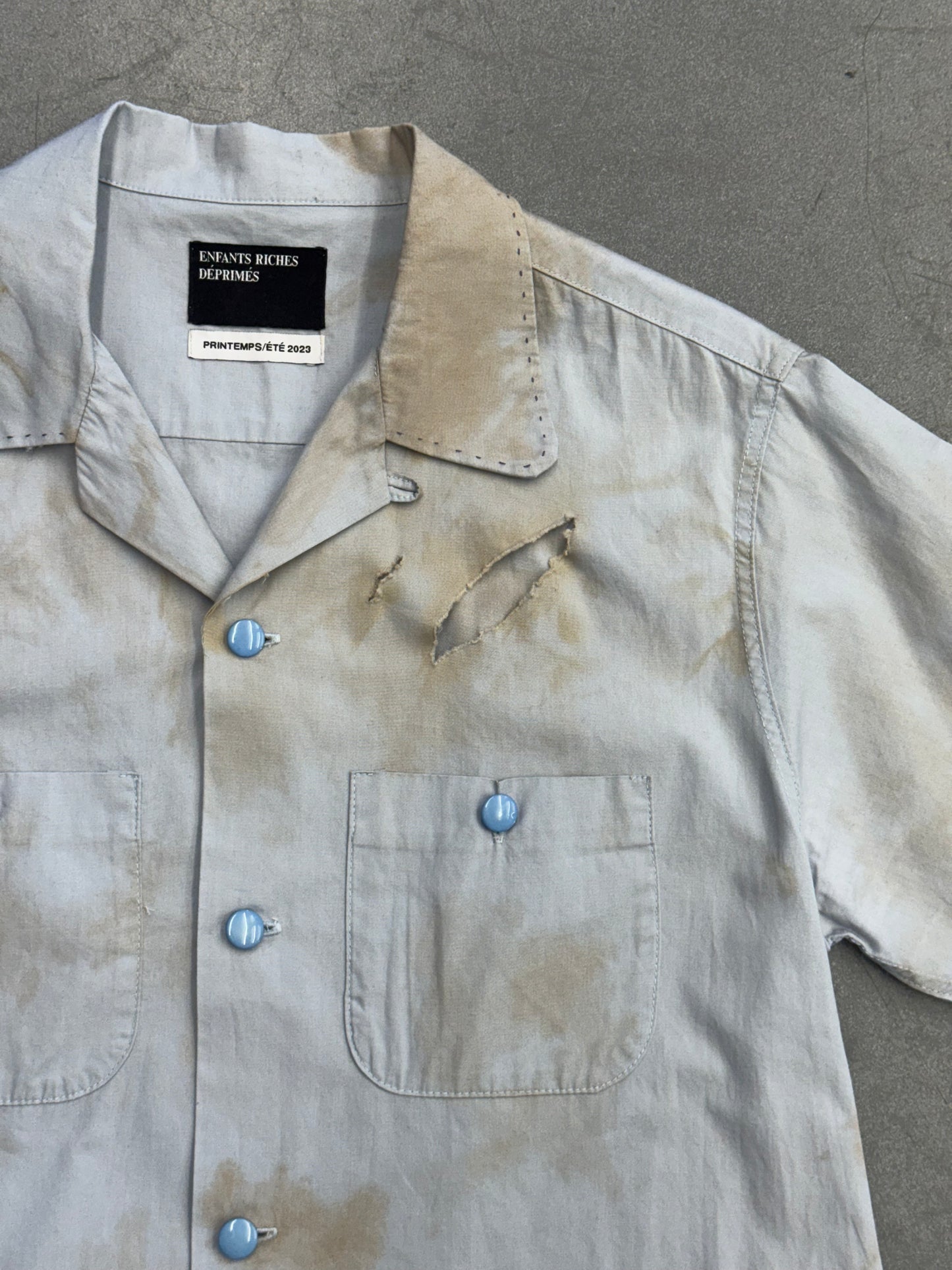 ENFANTS RICHES DEPRIMES ERD MEN'S MECHANICS BUTTON-FRONT SHIRT