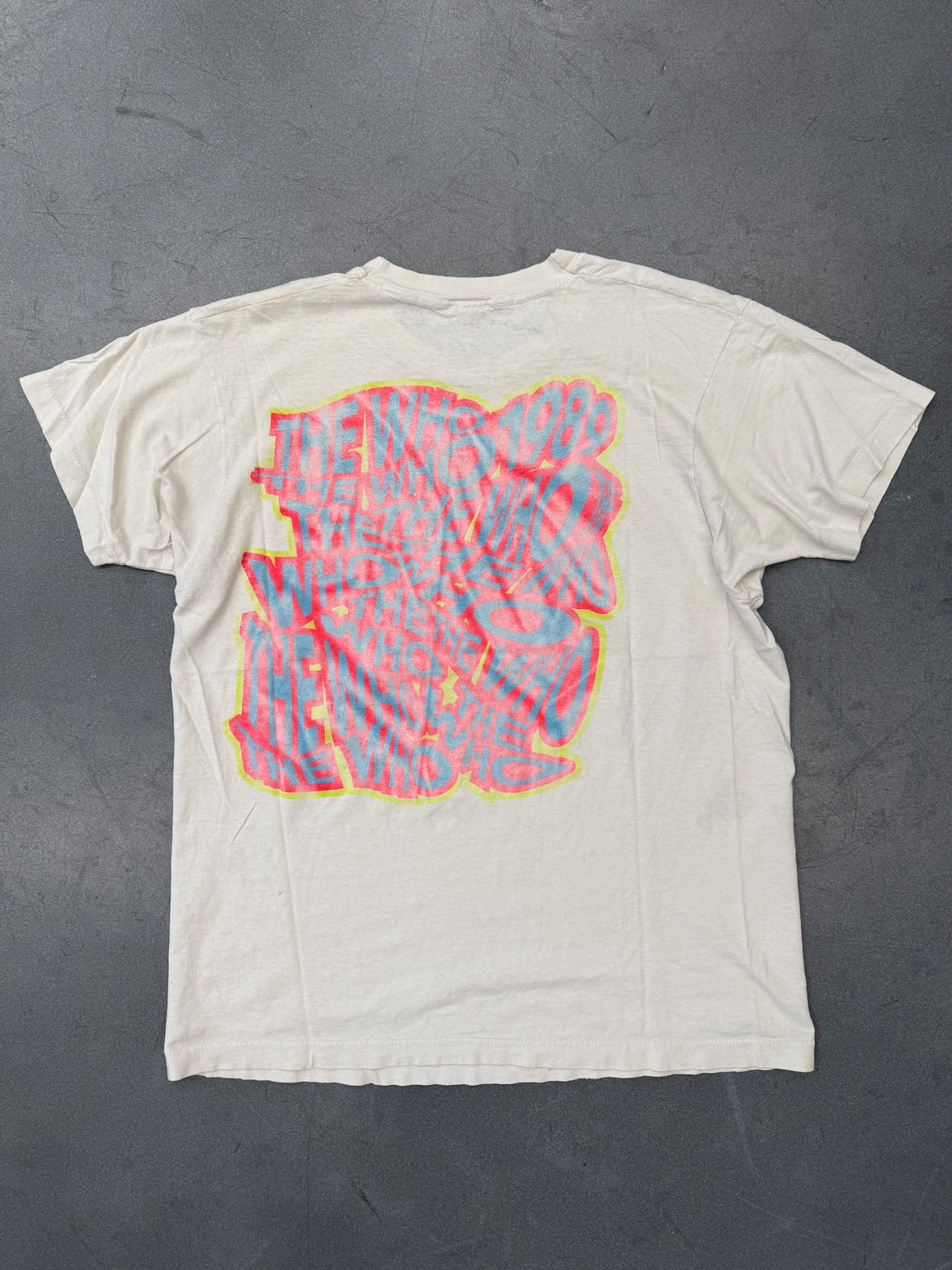 1989 THE WHO TOMMY CELEBRATING 25 YEARS TEE (FADED SCREEN STARS TAG)