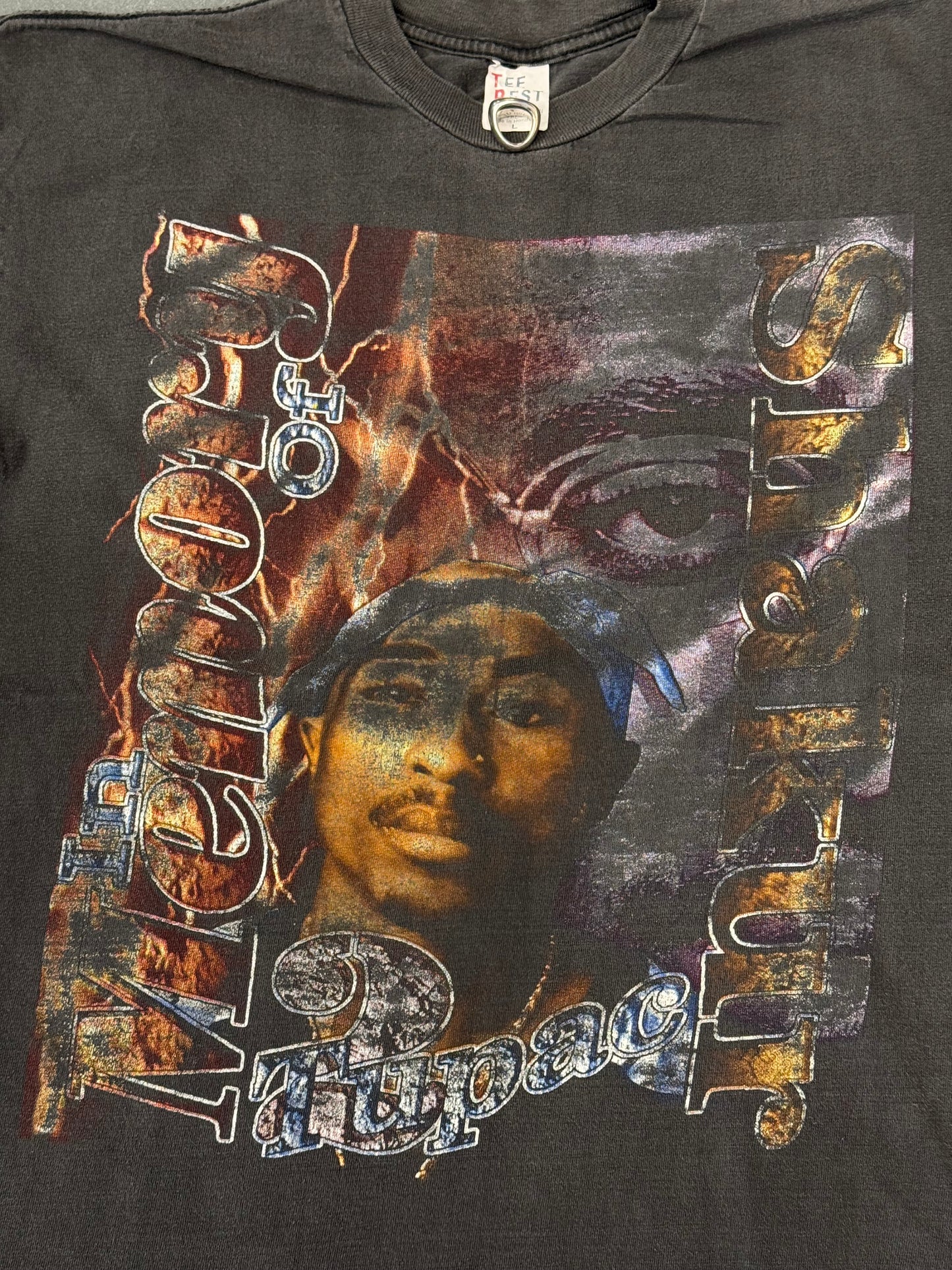 90S IN MEMORY OF TUPAC SHAKUR THUG LIFE WILL ALWAYS BE A PART OF US! RAP TEE (TEE BEST TAG)