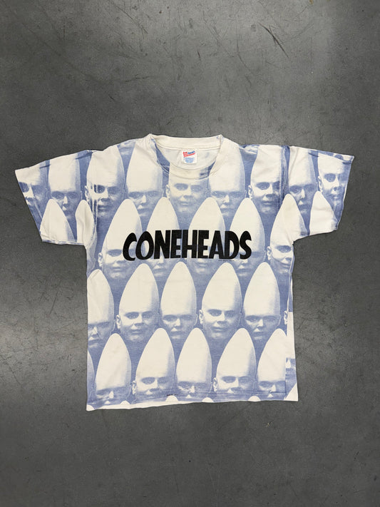 1993 CONEHEADS AOP MOVIE TEE (HANES TAG)