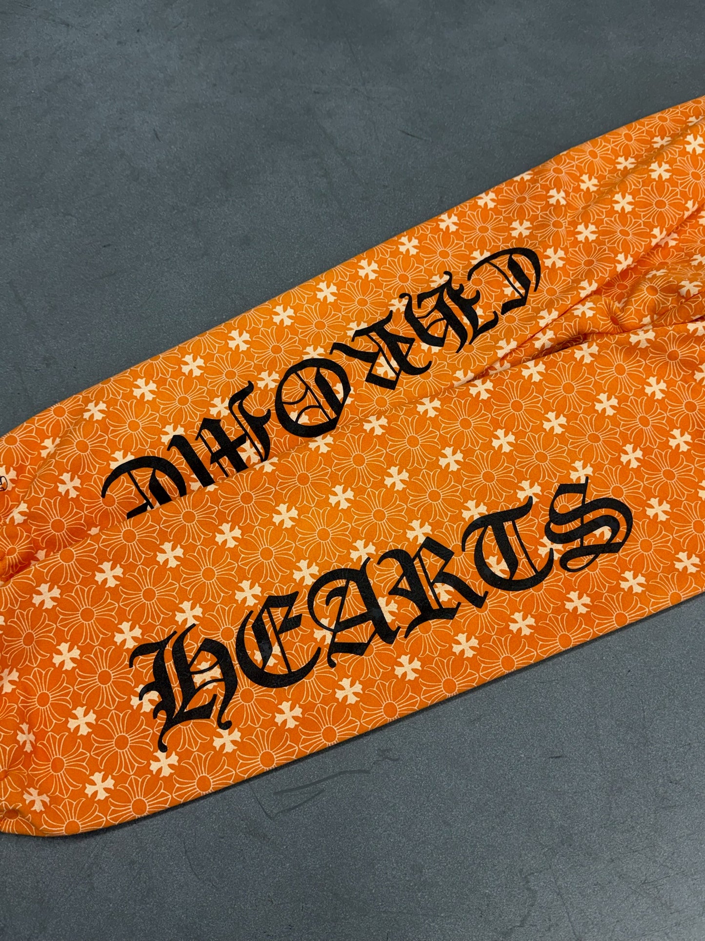 CHROME HEARTS PLUS CROSS MONOGRAM SWEATPANT - ORANGE