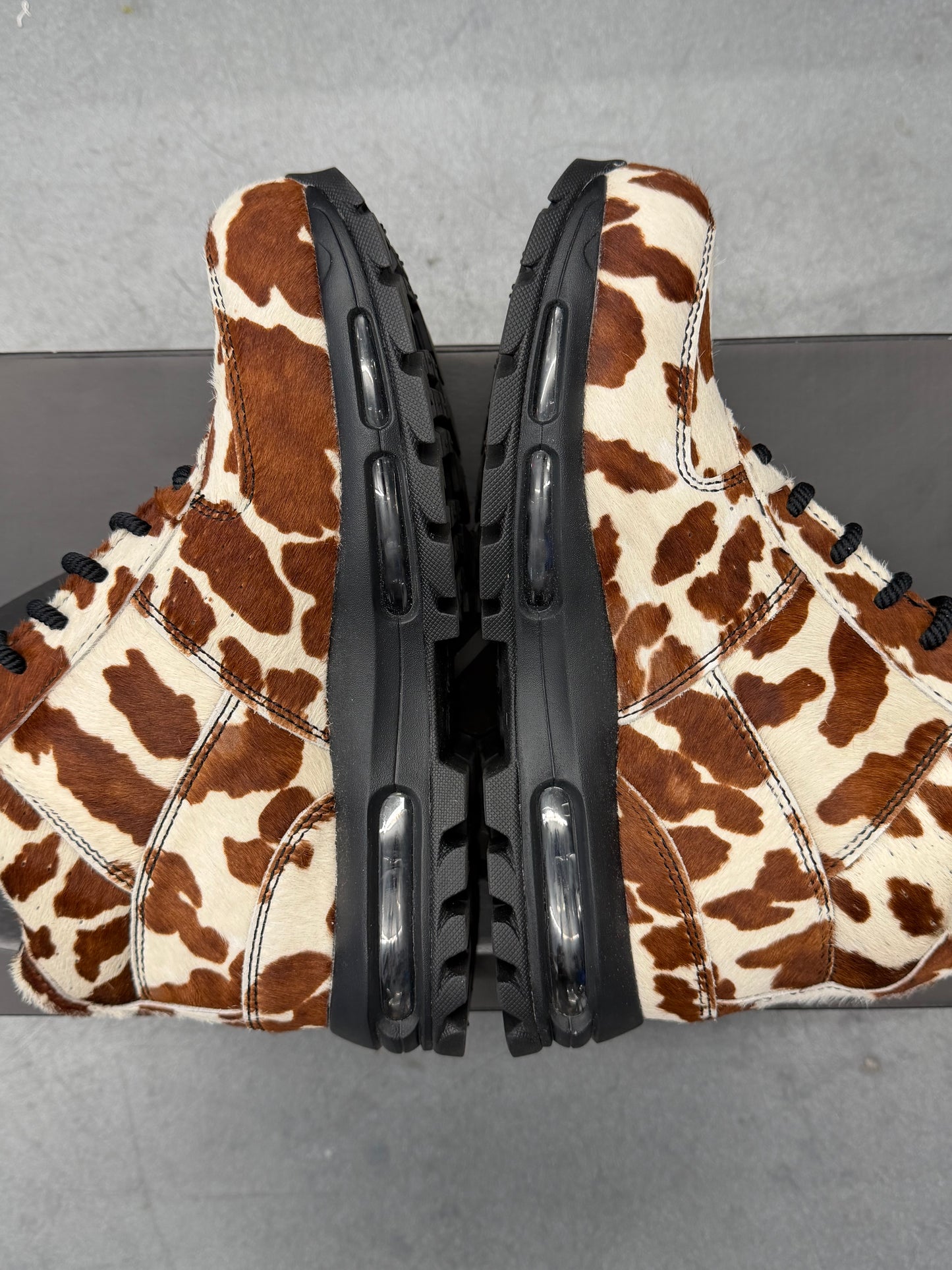 2025 NIKE AIR MAX GOADOME QS SAIL CACAO WOW COW PRINT PONY HAIR (W/ BOX)