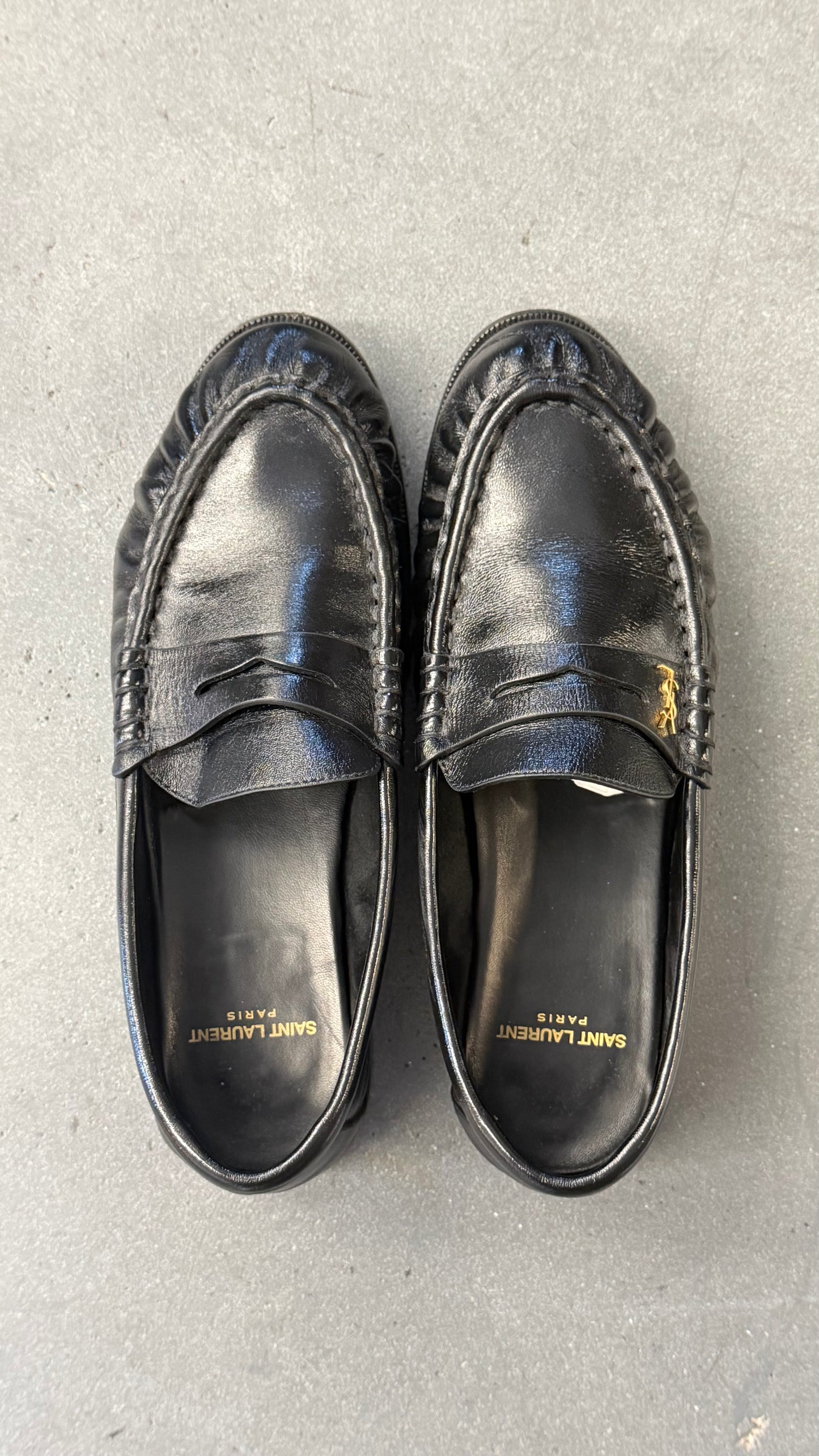 SAINT LAURENT LE LOAFER PENNY SLIPPERS