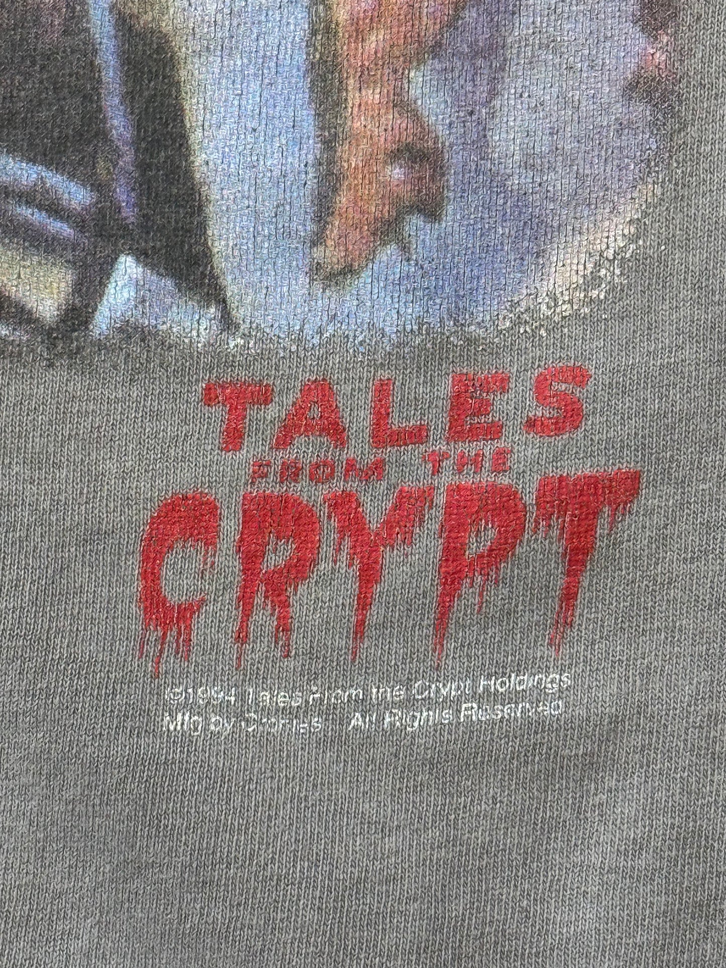 1994 TALES FROM THE CRYPT “THE DOCTOR IS IN” FADED TEE (CRONIES TAG)