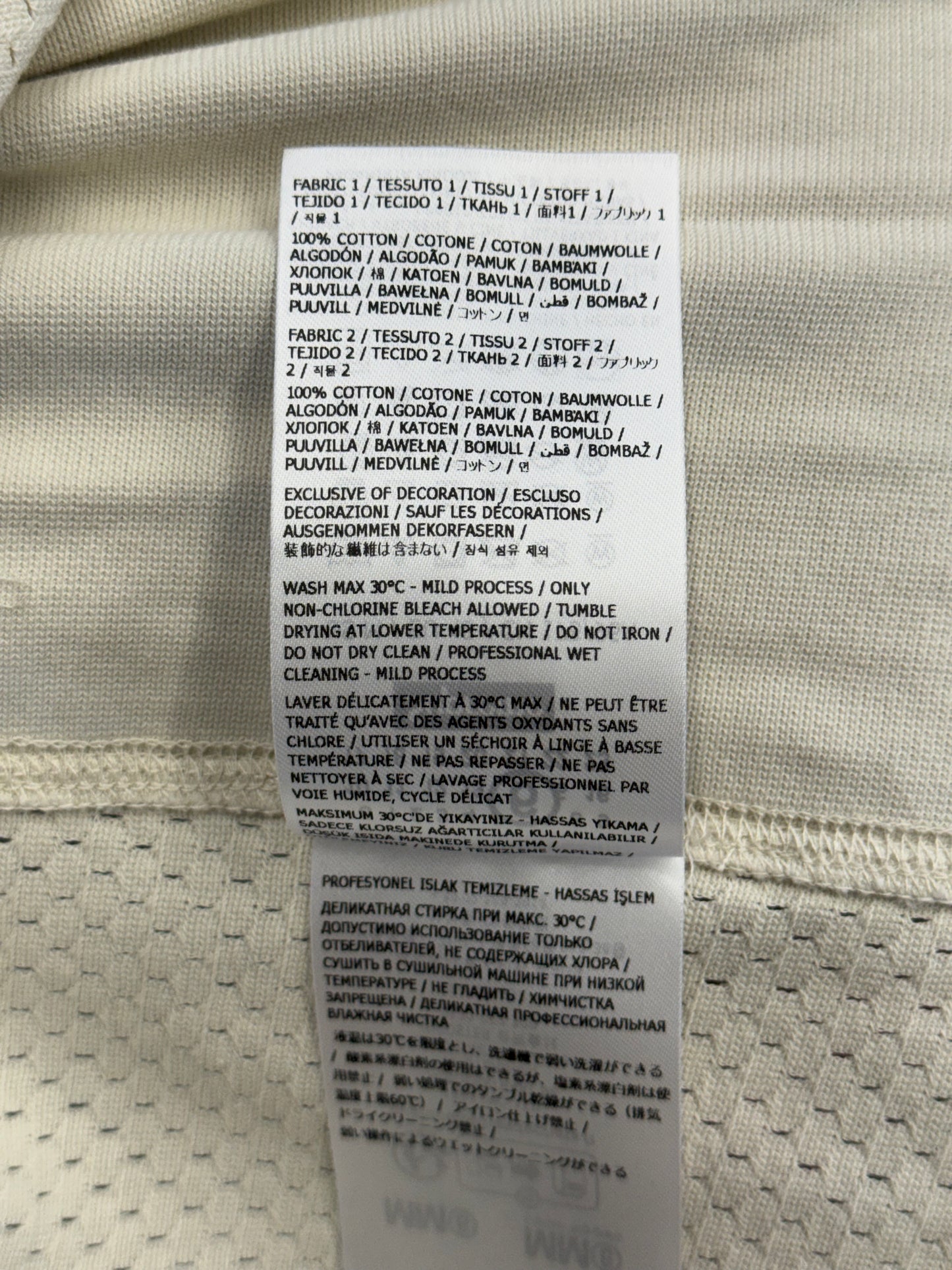 SS26 SUPREME MM6 MAISON MARGIELA COTTON FOOTBALL JERSEY - WHITE