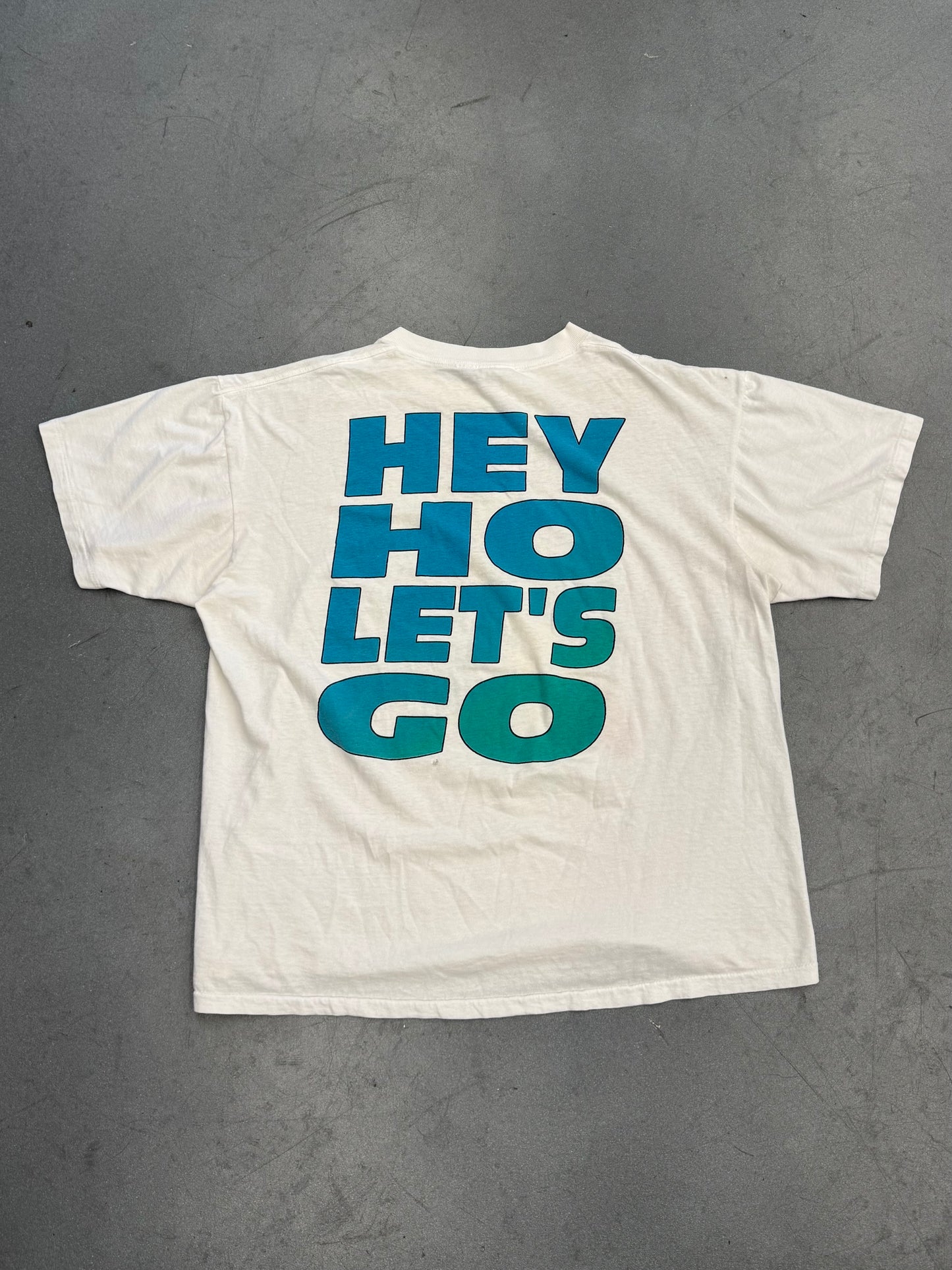 1995 RAMONES ADIOS AMIGOS HEY HO LET'S GO TEE (WINTERLAND TAG)
