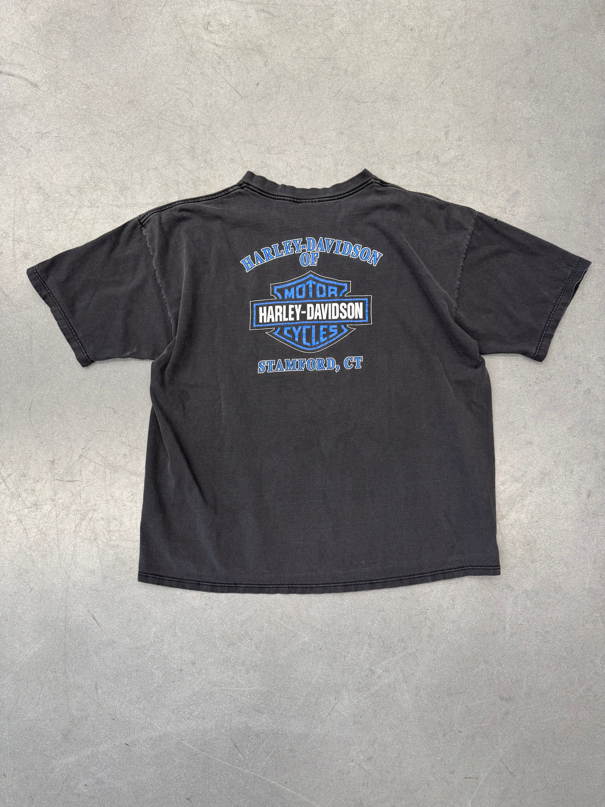 2001 HARLEY-DAVIDSON STAMFORD, CONNECTICUT SOARING EAGLE TEE (HARLEY TAG)