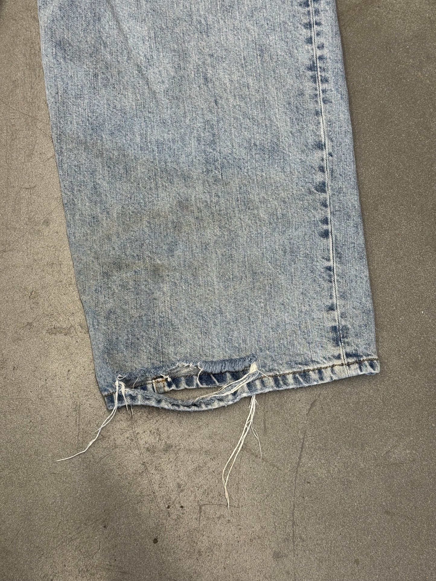 SS24 BALENCIAGA BAGGY DENIM JEANS - BLUE