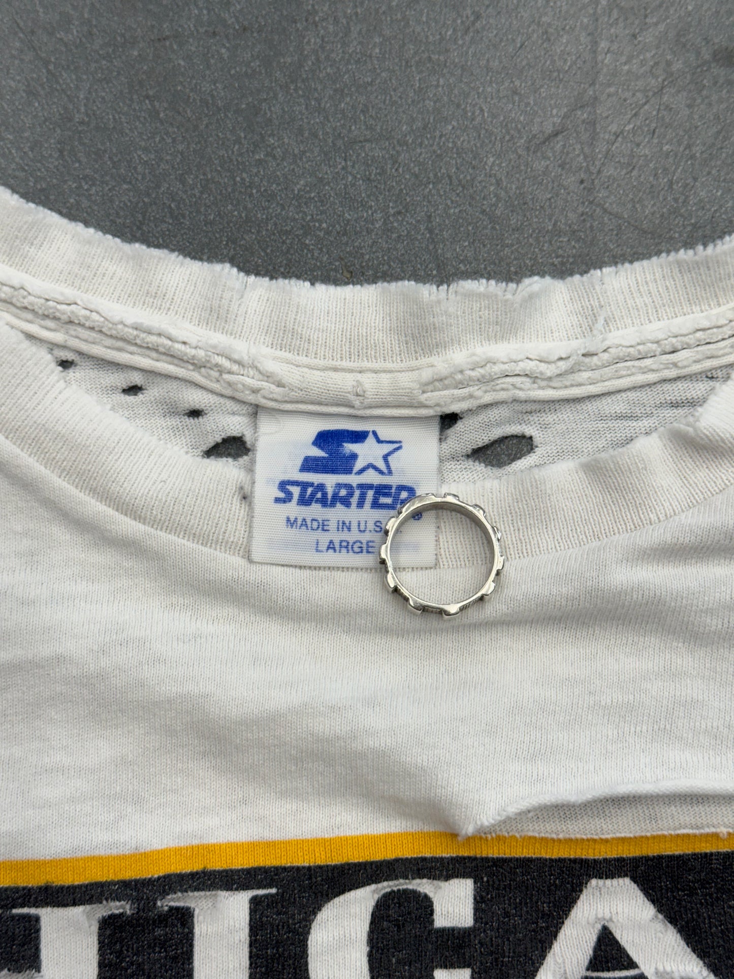 1993 CHICAGO WHITE SOX WESTERN DIVISION CHAMPIONS DISTRESSED TEE (STARTER TAG)