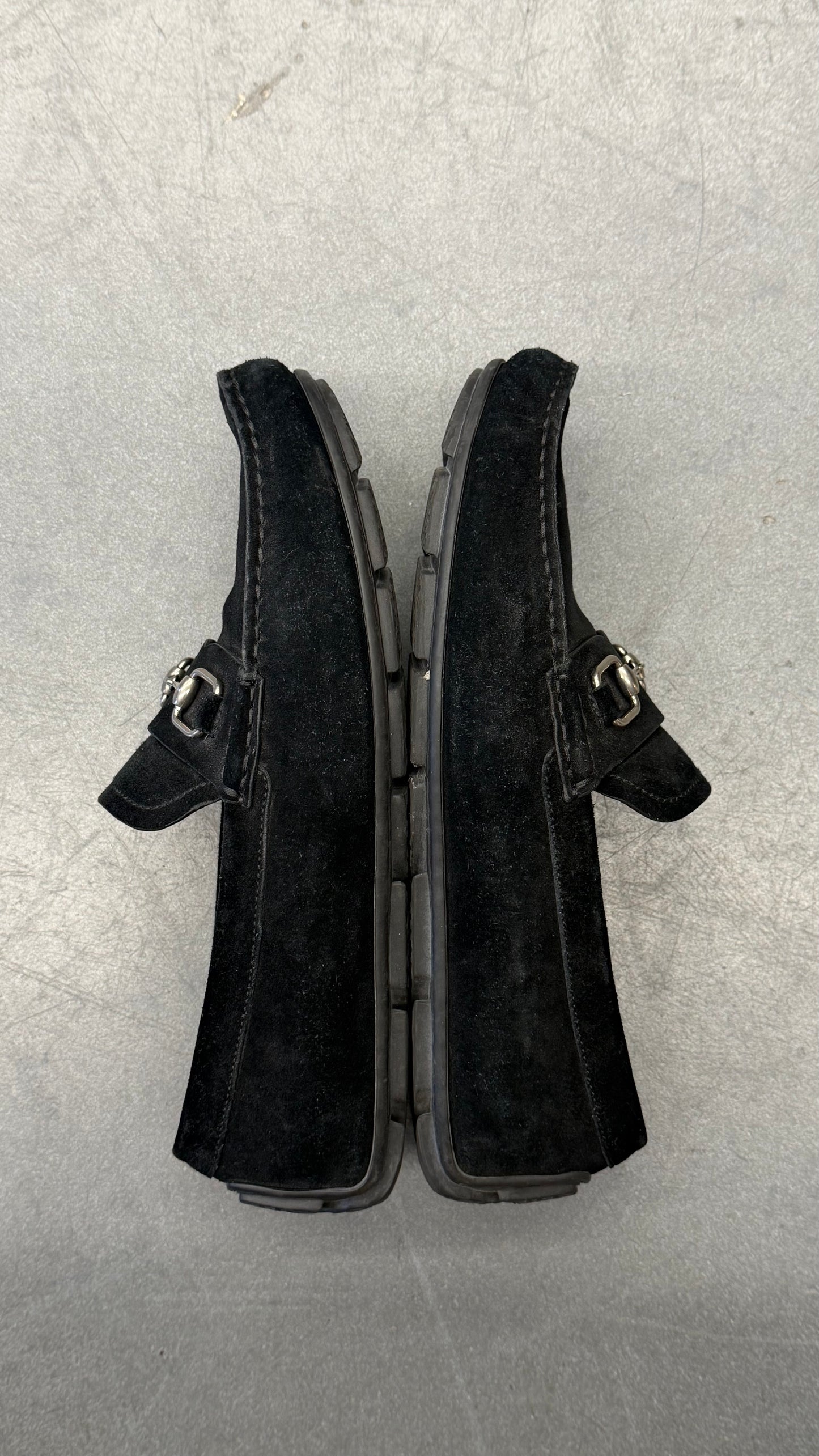 GUCCI SUEDE HORSEBIT LOAFERS