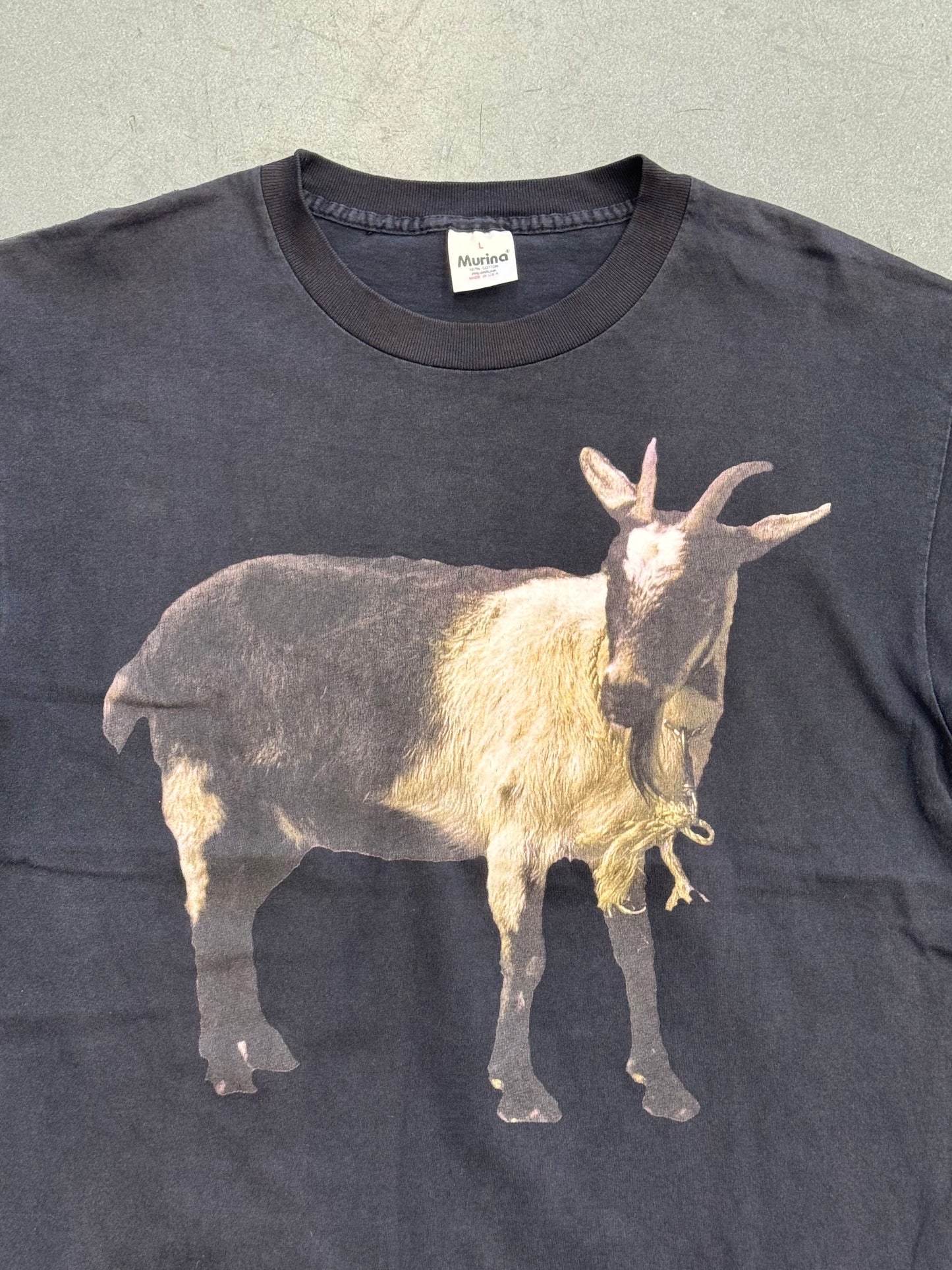 1996 ADAM SANDLER 'WHAT THE HELL HAPPENED TO ME?' SUMMER TOUR GOAT TEE (MURINA TAG)