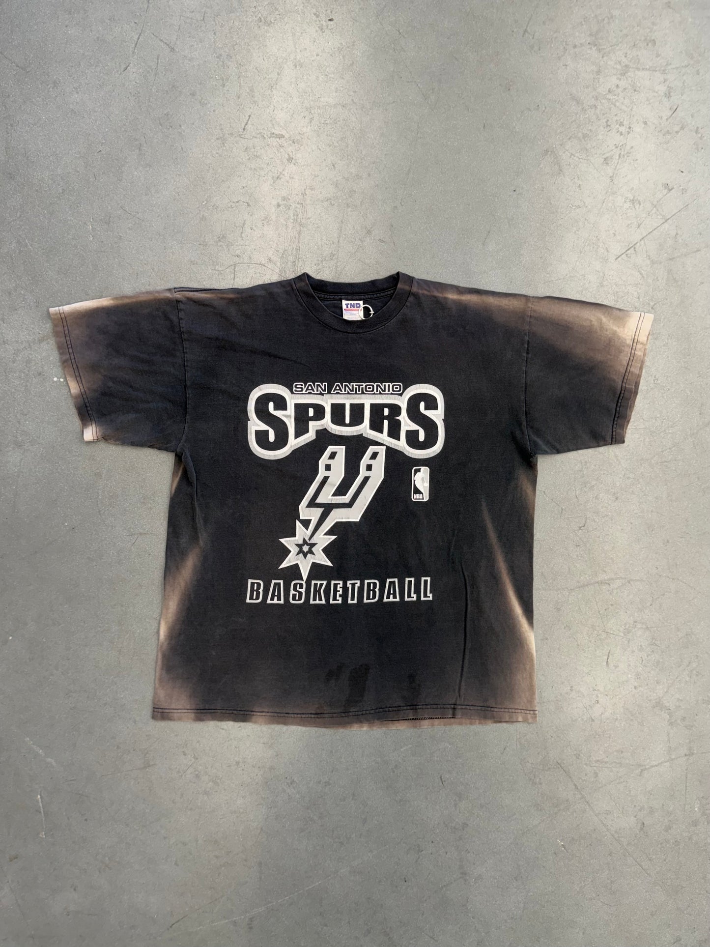 90S SAN ANTONIO SPURS BASKETBALL PLAYERS LIST TEE (TND TAG)