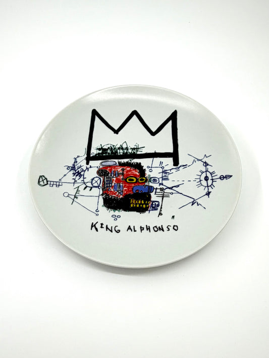 2012 JEAN-MICHEL BASQUIAT X LIGNE BLANCHE "KING ALPHONSO" LIMOGES PORCELAIN PLATE