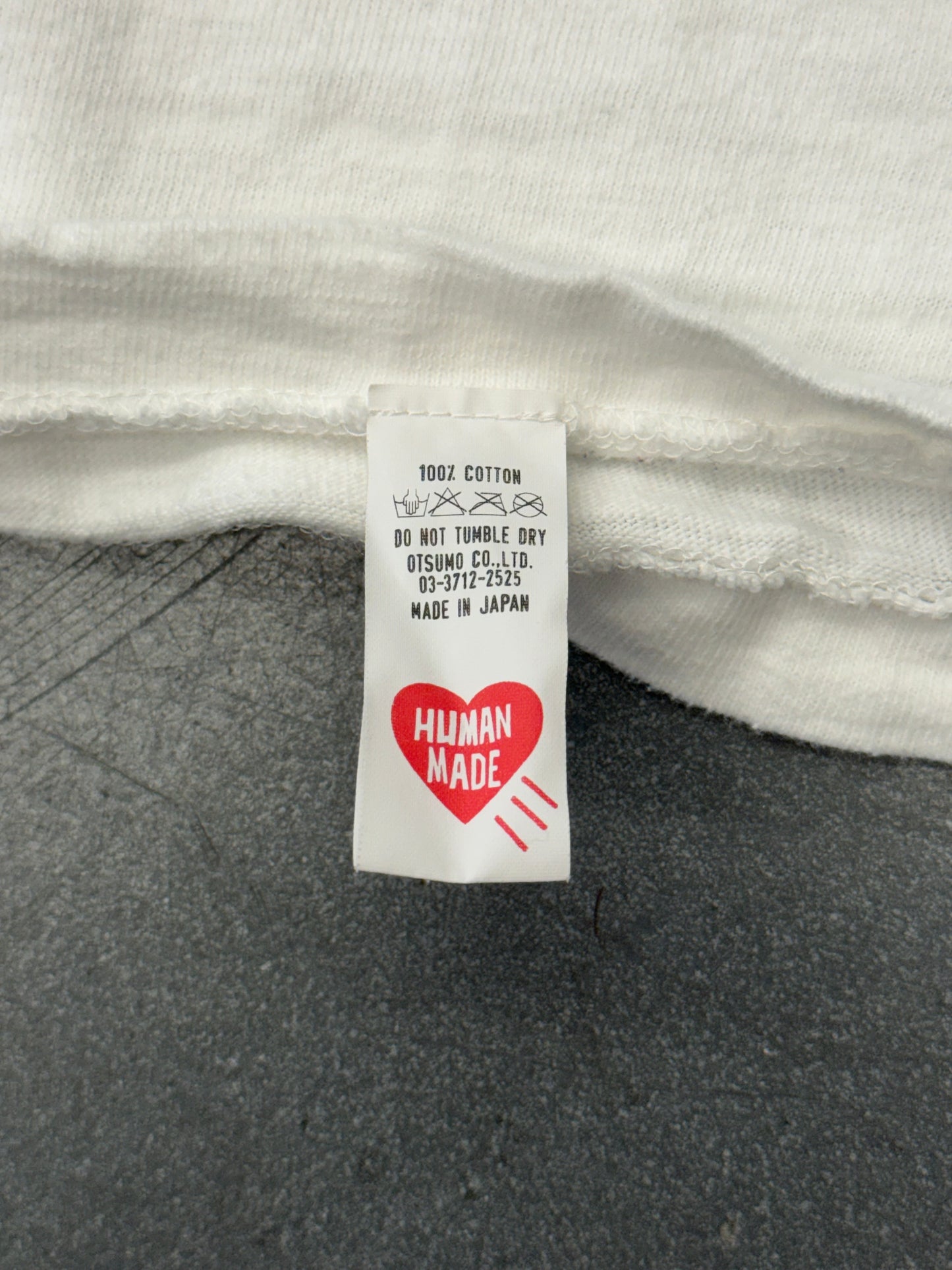 FW22 HUMAN MADE HEART LOGO GRAPHIC #12 TEE - WHITE