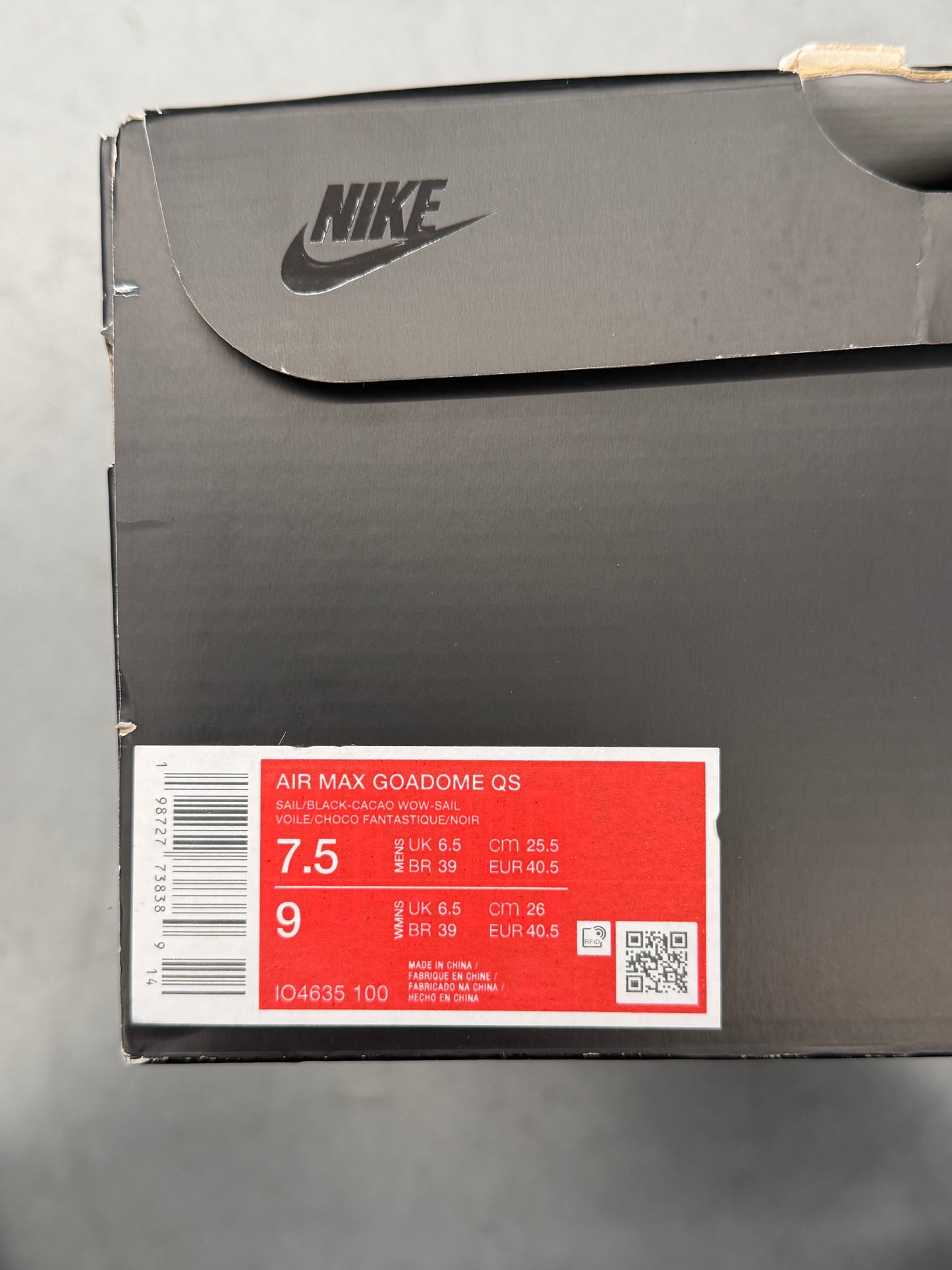2025 NIKE AIR MAX GOADOME QS SAIL CACAO WOW COW PRINT PONY HAIR (W/ BOX)