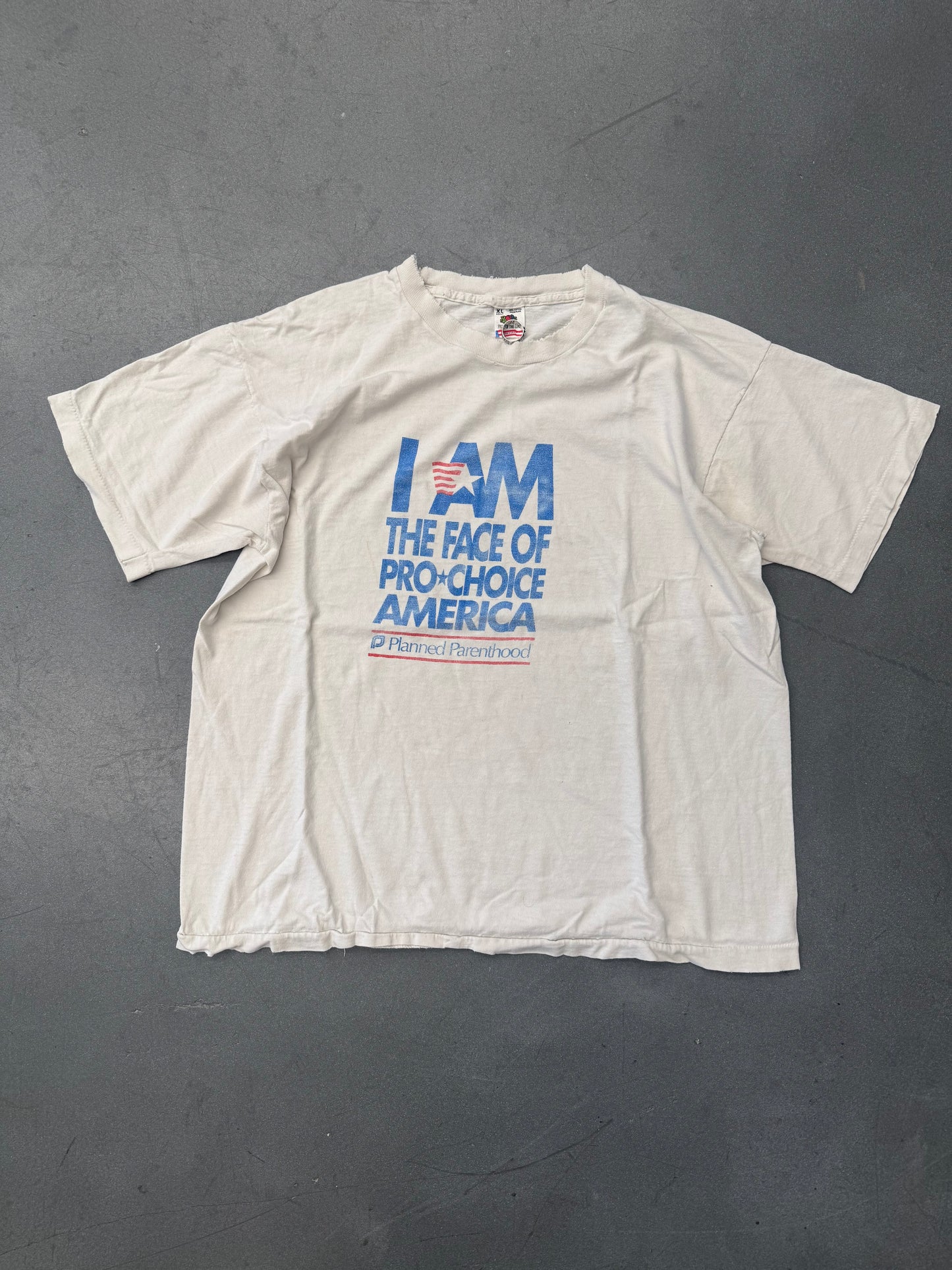 90S I AM THE FACE OF PRO CHOICE AMERICA PLANNED PARENTHOOD TEE (FOTL TAG)