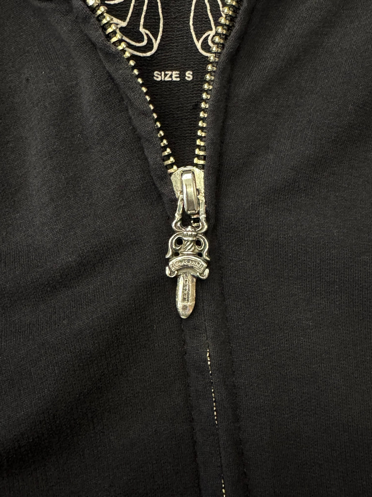 VINTAGE CHROME HEARTS PLUS FULL-ZIP HOODIE