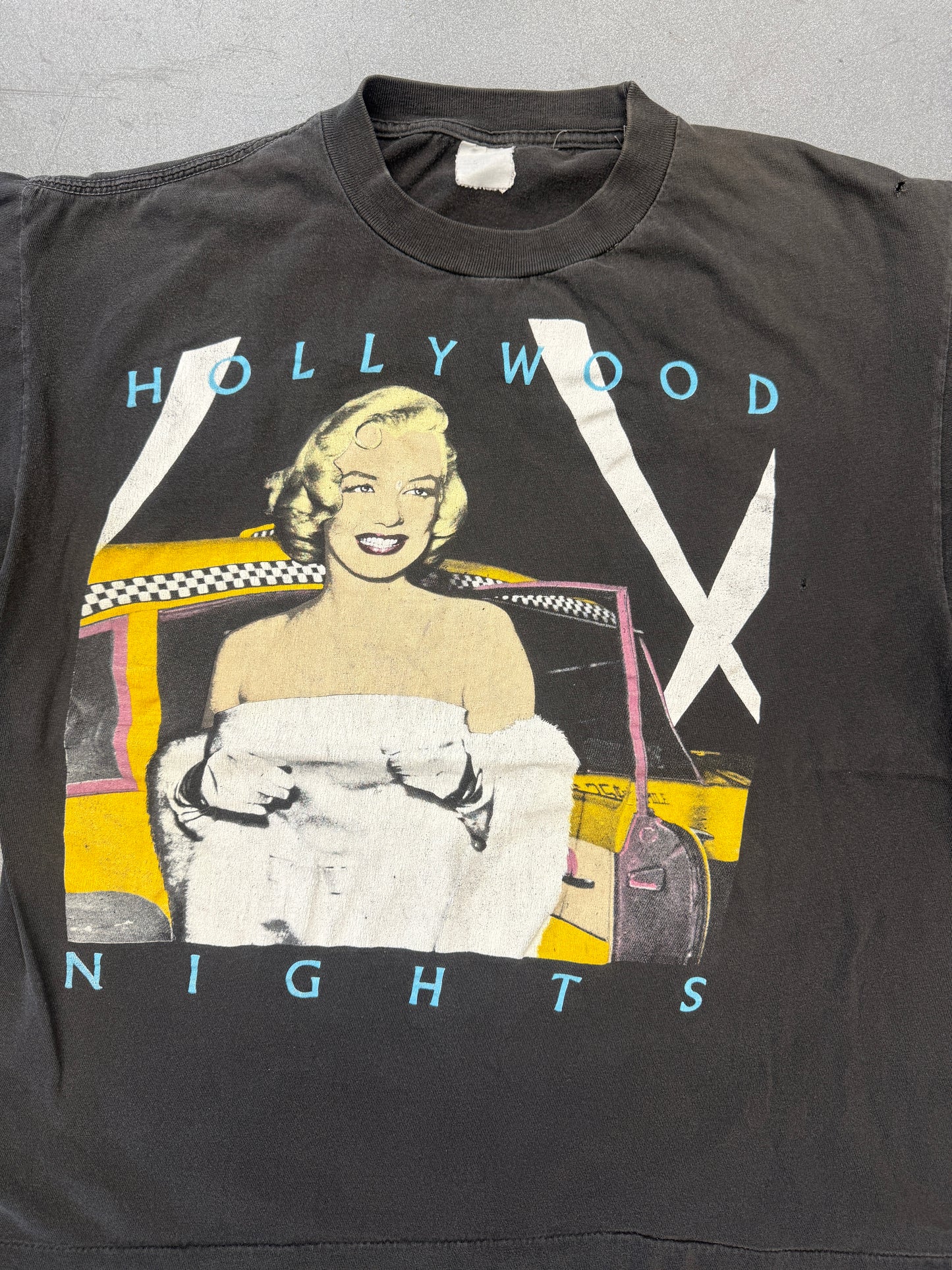 90S "HOLLYWOOD NIGHTS" MARILYN MONROE TEE (FADED TAG)