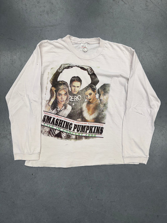 1996 SMASHING PUMPKINS MELLON COLLIE AND THE INFINITE SADNESS  PARKING LOT BOOTLEG LONG SLEEVE TOUR TEE (ANVIL TAG)