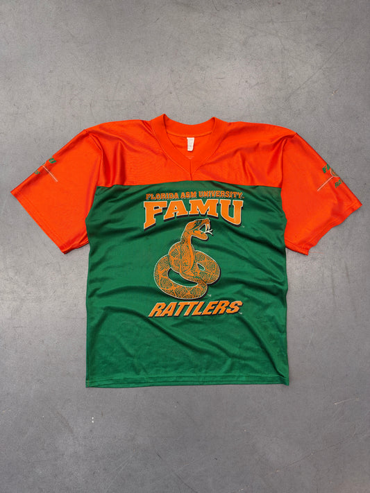 FLORIDA A&M UNIVERSITY FAMU RATTLERS MESH FOOTBALL JERSEY