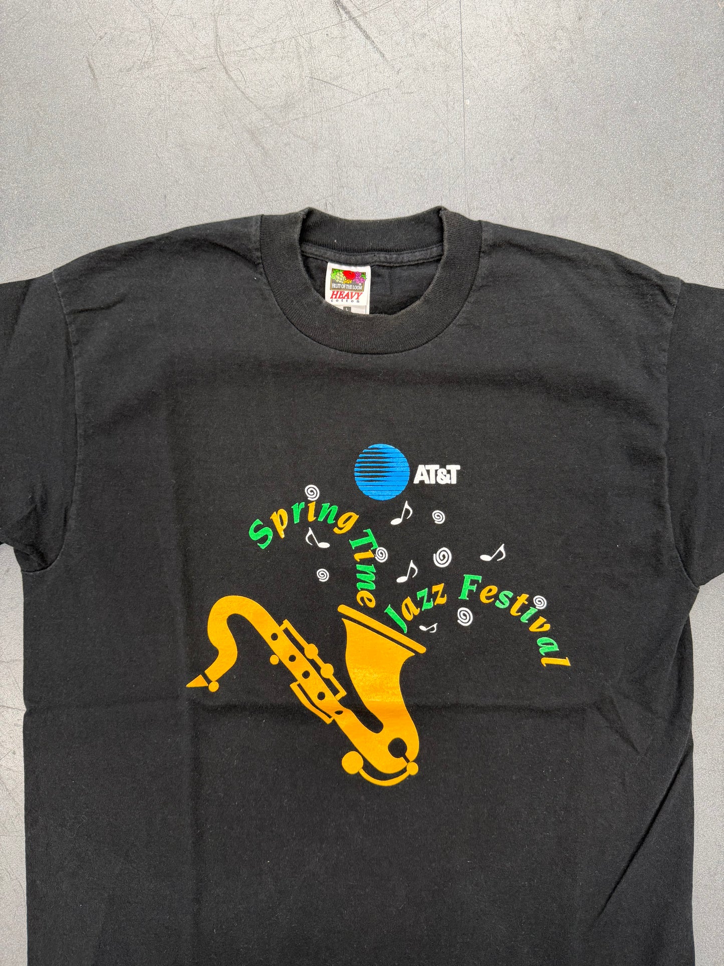 1996 AT&T SPRINGTIME JAZZ FESTIVAL SAXOPHONE TEE (FOTL TAG)