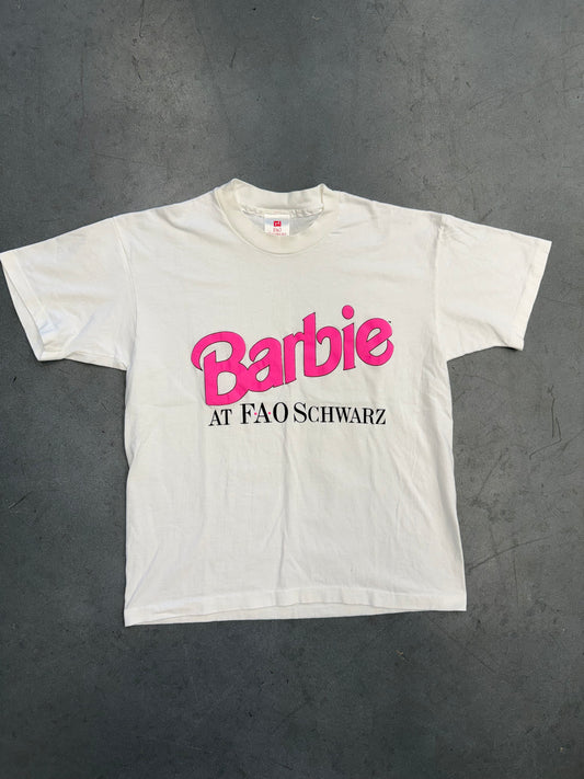 90S BARBIE AT FAO SCHWARTZ PUFF PRINT TEE