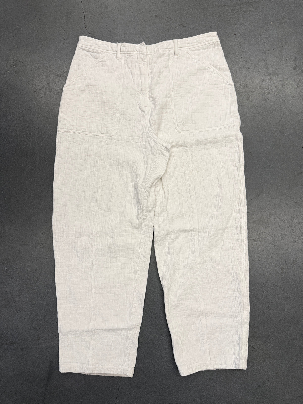 SS23 KITH WOMEN RAINER QUILTED UTILITY PANTS - WHITE