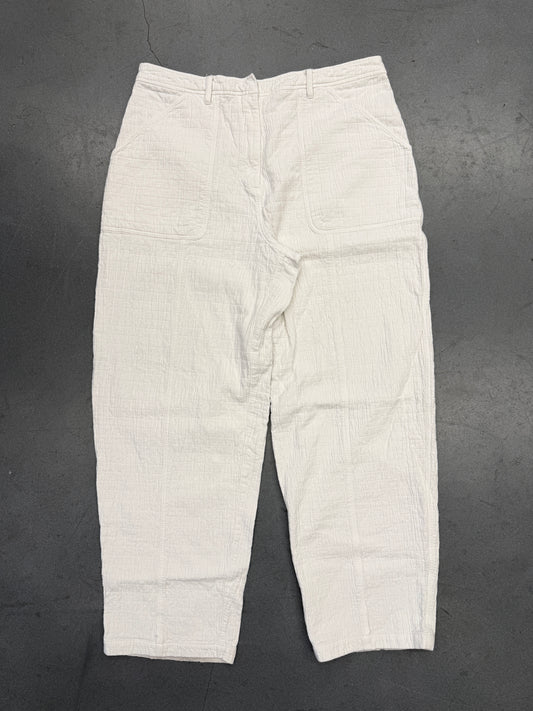 SS23 KITH WOMEN RAINER QUILTED UTILITY PANTS - WHITE