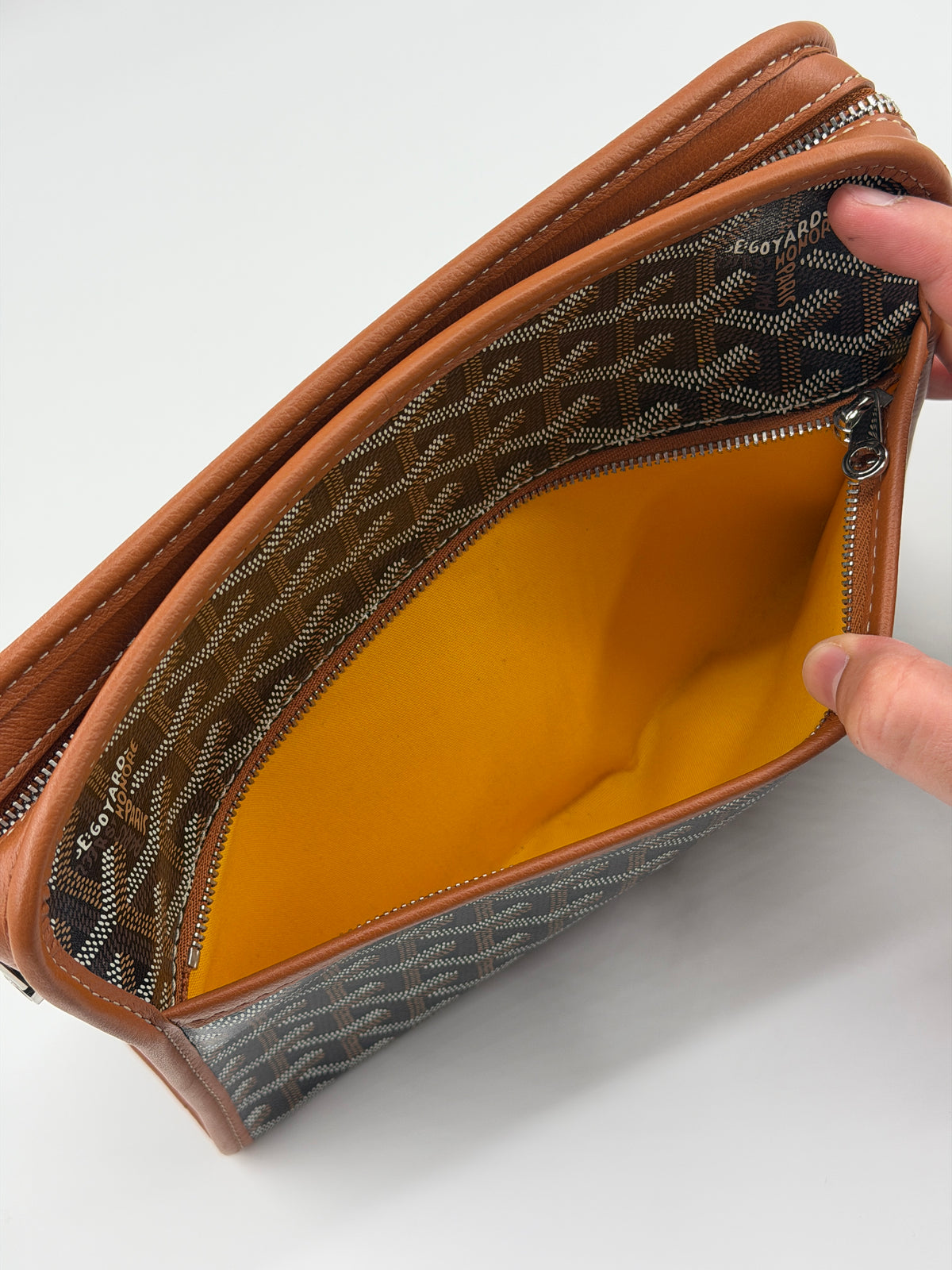 GOYARD JOUVENCE TOILETRY POUCH - BROWN/BLACK
