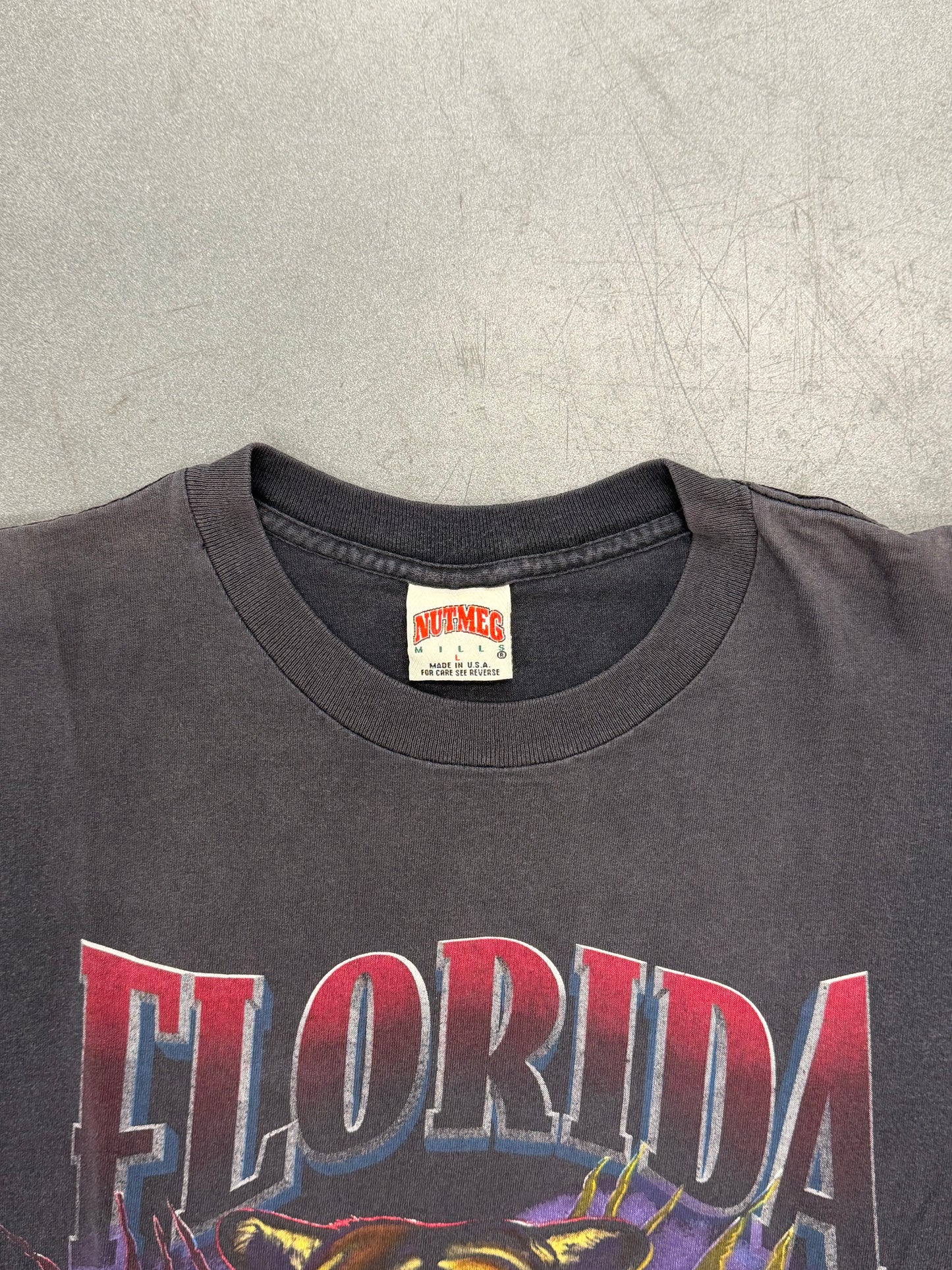 90S NUTMEG MILLS FLORIDA PANTHERS BREAKTHROUGH TEE