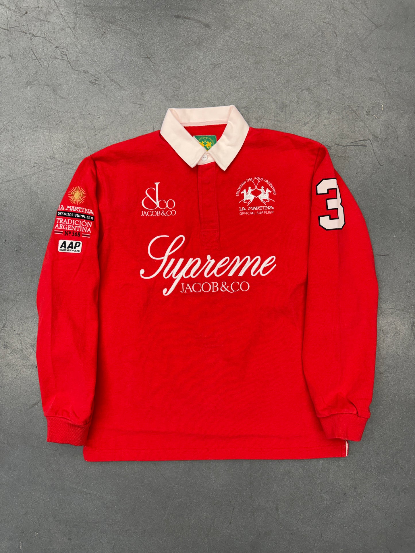 SS26 SUPREME LA MARTINA JACOB & CO RUGBY LS SHIRT