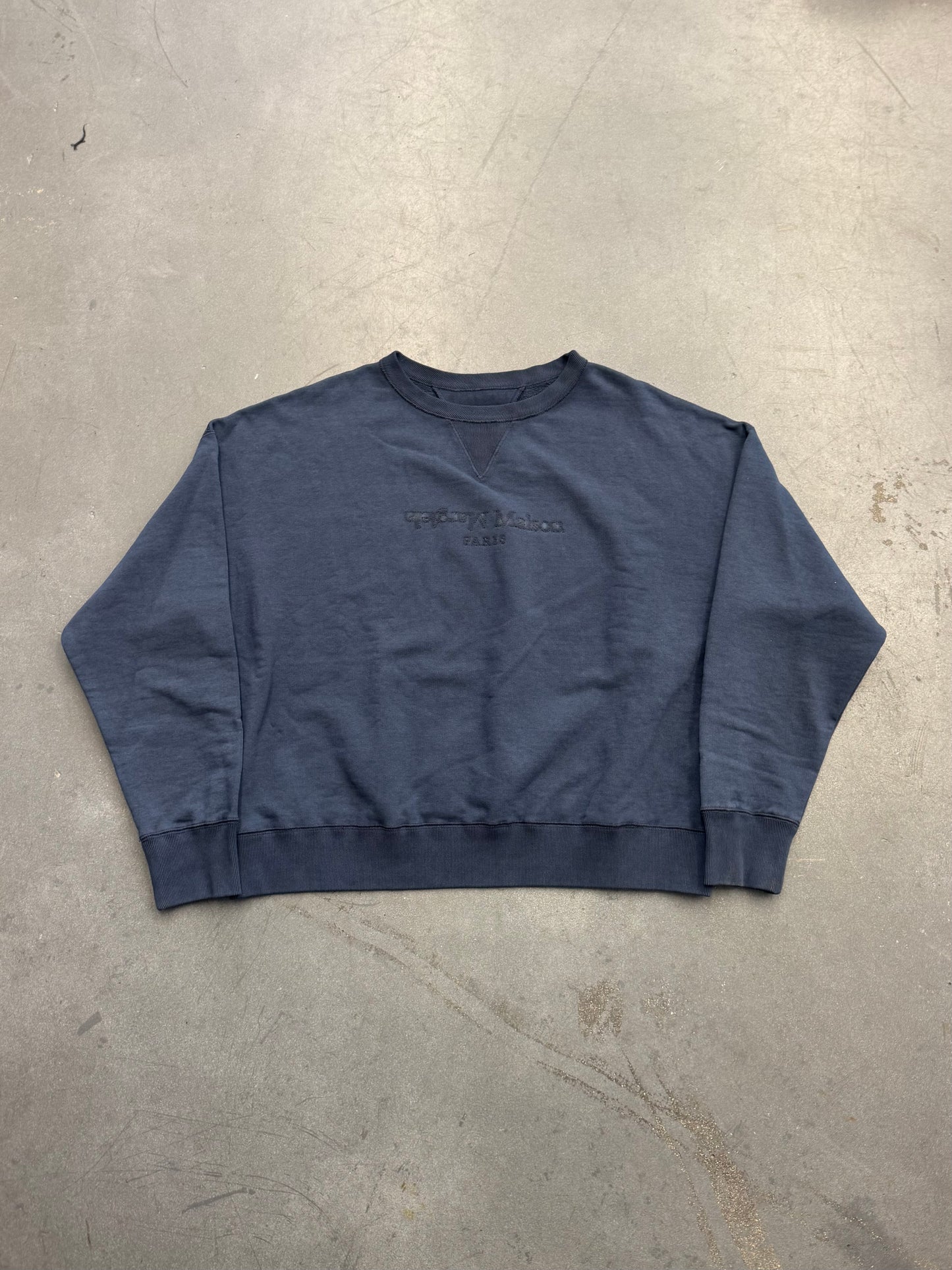 MAISON MARGIELA REVERSE LOGO STITCHED CREWNECK