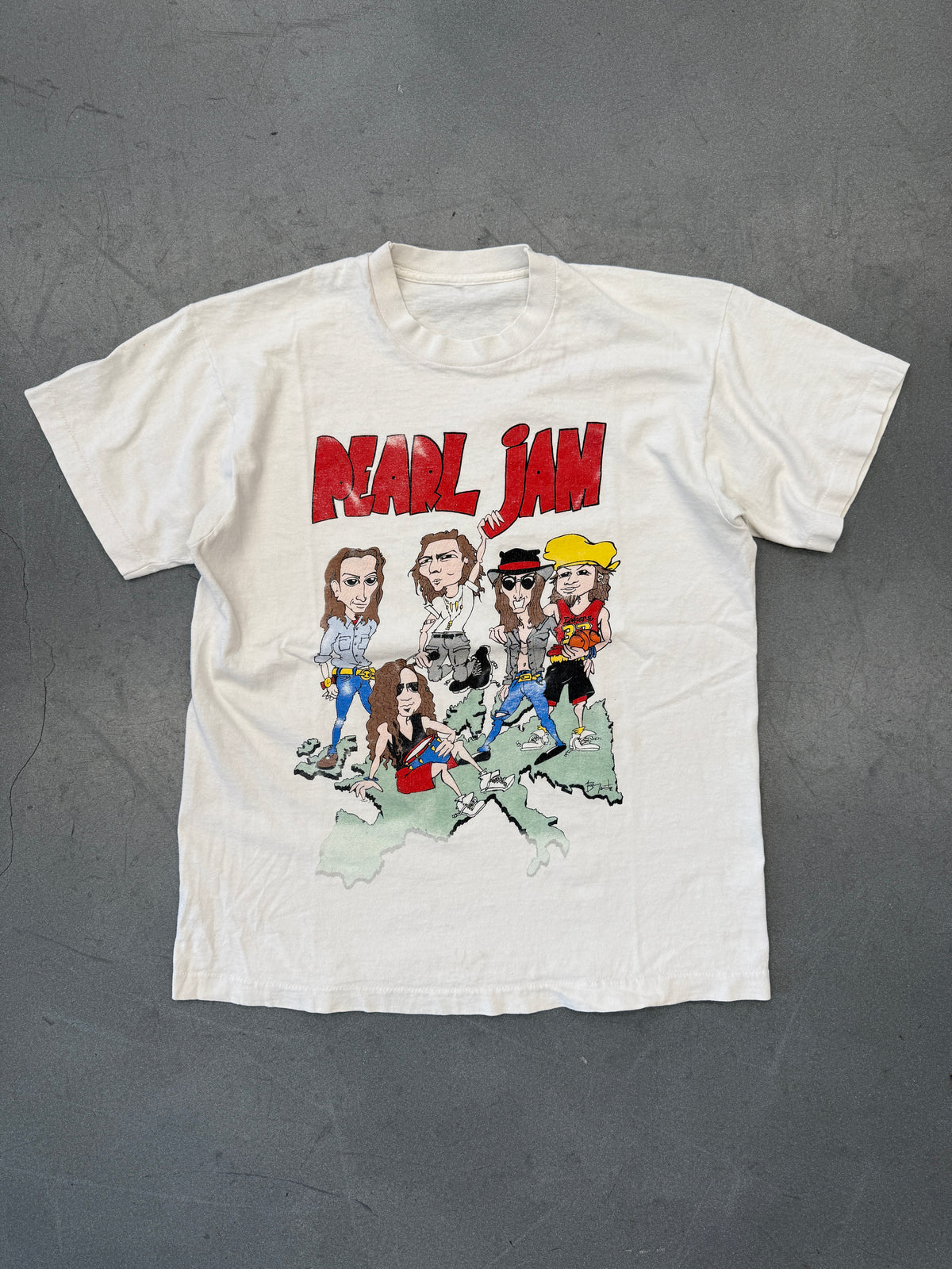 1992 PEARL JAM WORLD JAM TOUR TEE (PULLED TAG)