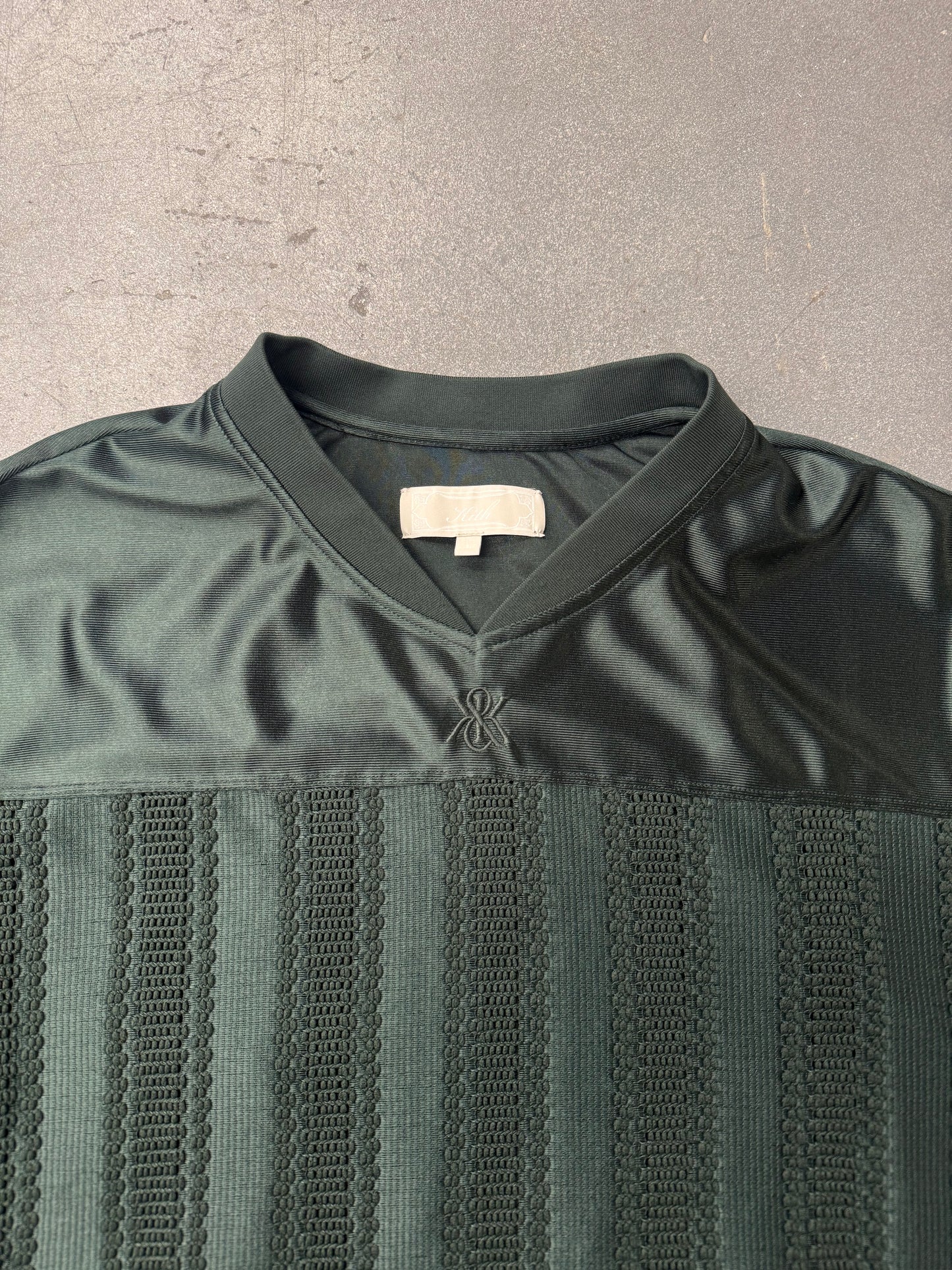 FW24 KITH MALIK LACE COMBO JERSEY - STADIUM GREEN