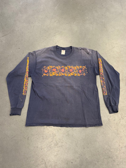 90S HIBISCUS PRINT FADED LS TEE (FOTL TAG)
