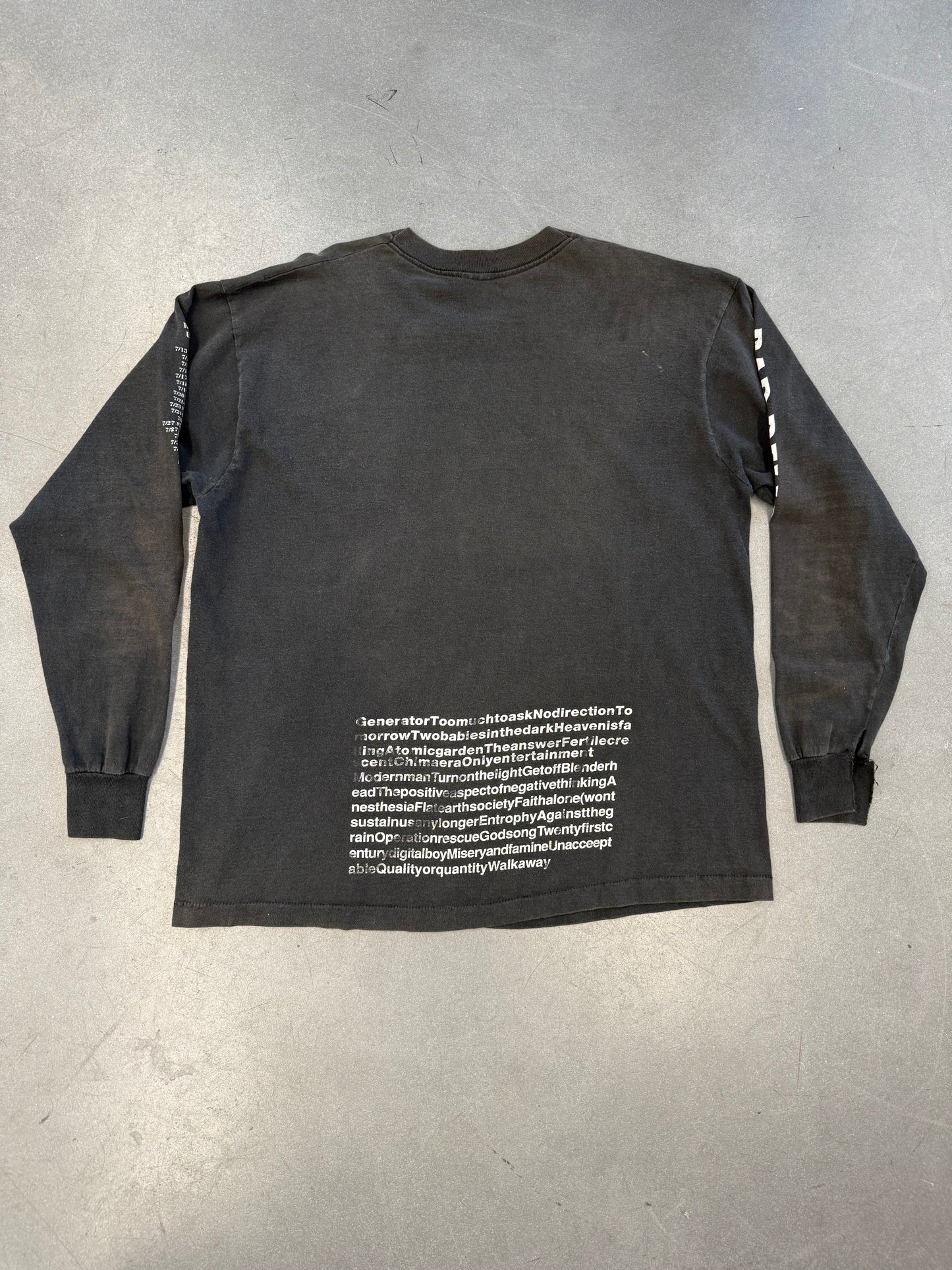 90'S BAD RELIGON LYRICS LS TEE (FOTL TAG)