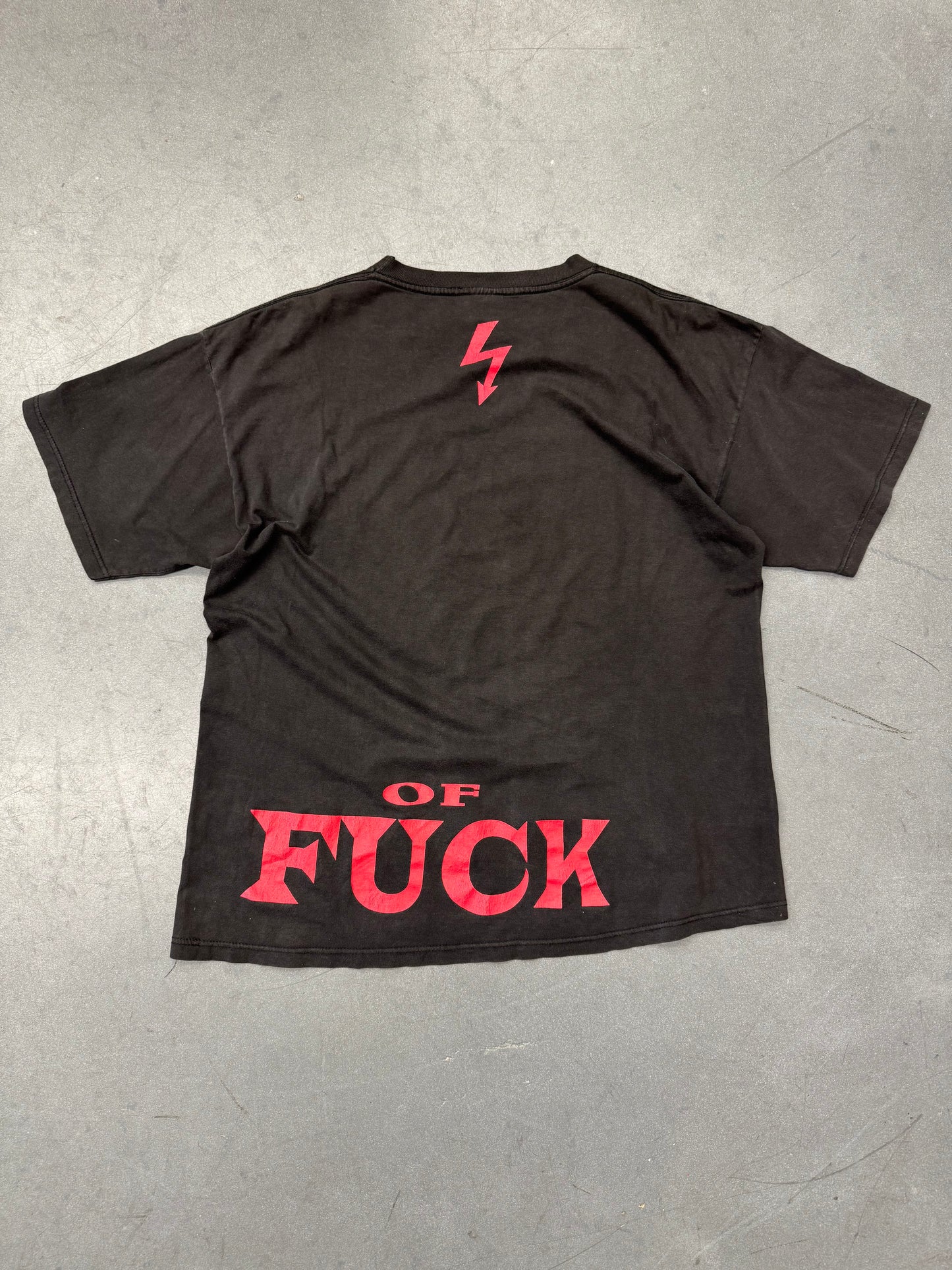 90'S MARILYN MANSON I AM THE GOD OF FUCK TEE (AMERICAN FLAG TAG)