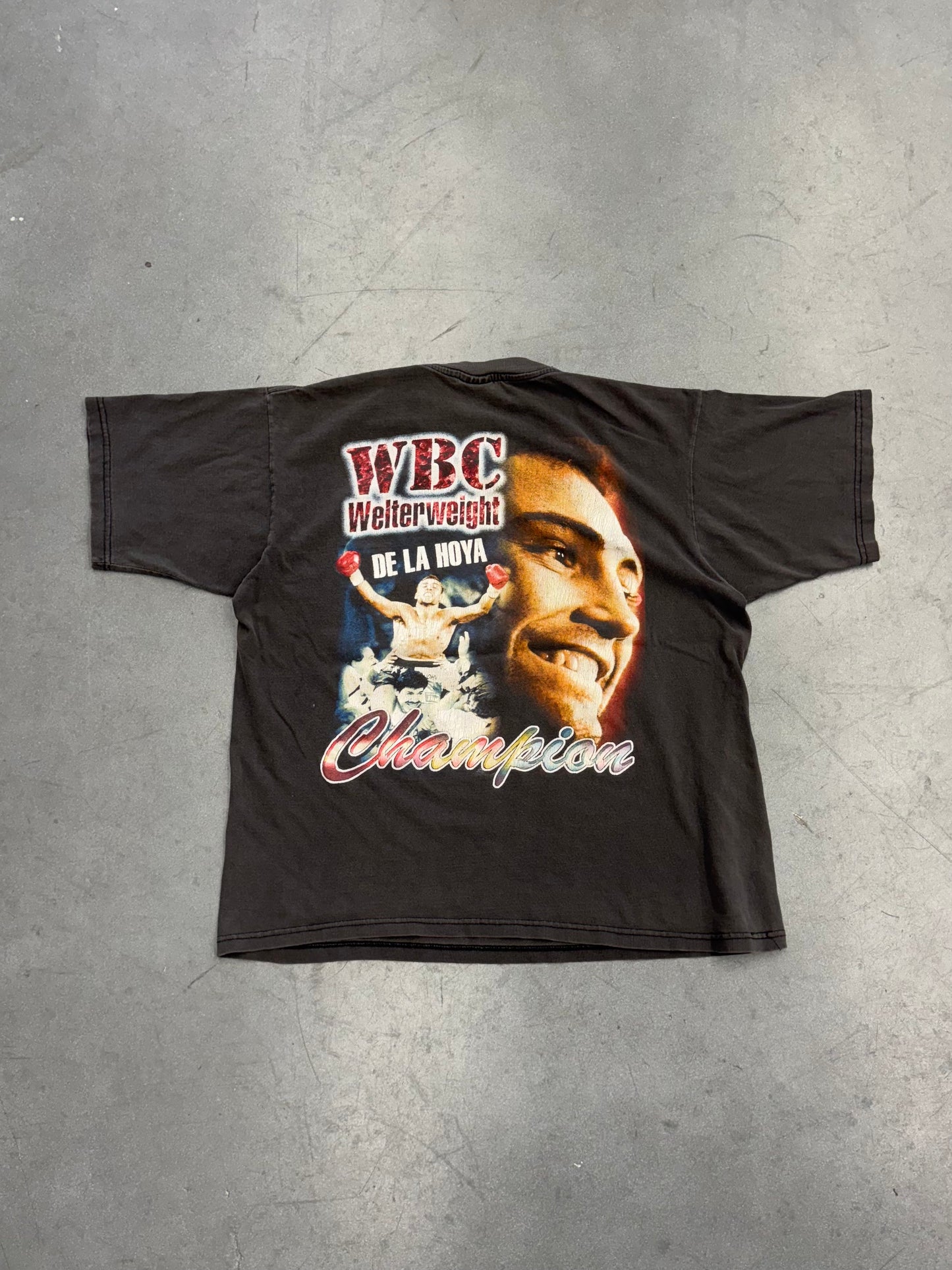 90S BOOTLEG OSCAR DE LA HOYA RAP-STYLE TEE (ALL SPORT TAG)