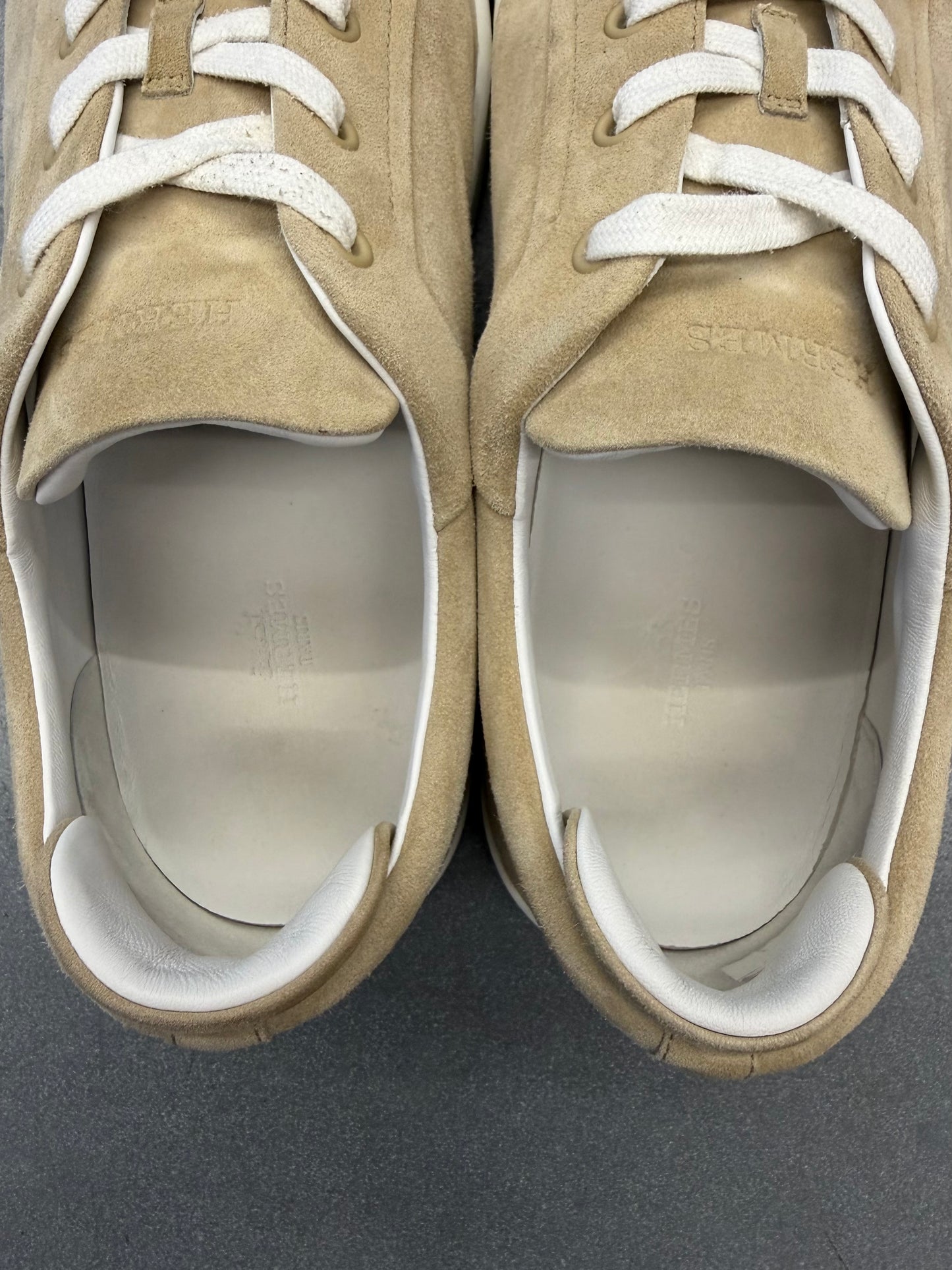 HERMES SUEDE KID SNEAKERS (W/O BOX)