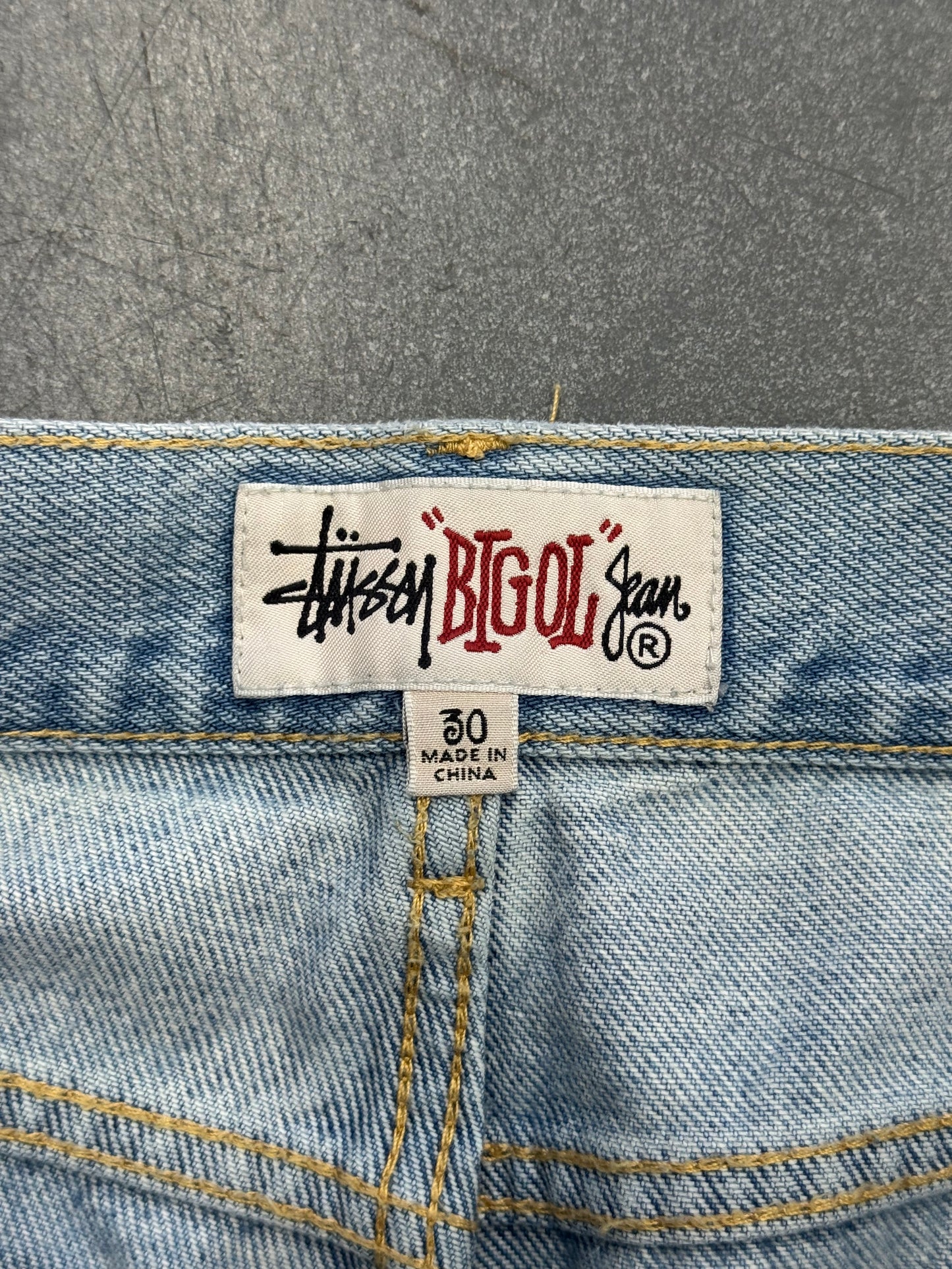 STUSSY "BIG OL" JEANS LIGHT WASH