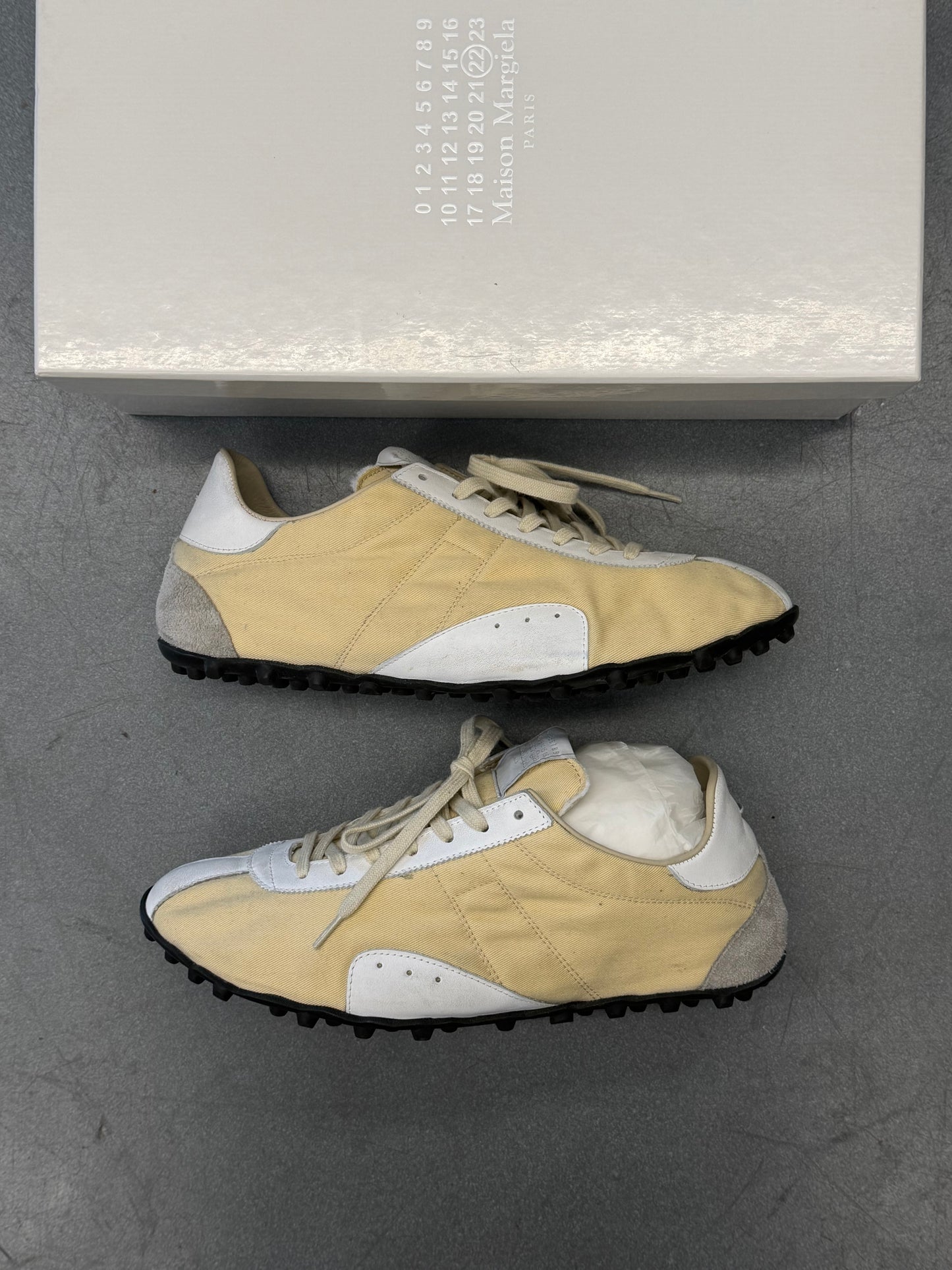 MAISON MARGIELA SPRINTER SNEAKERS - CREAM (W/BOX)
