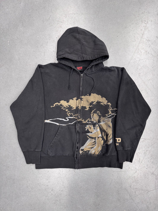 2007 AFRO SAMURAI FULL ZIP HOODIE - BLACK