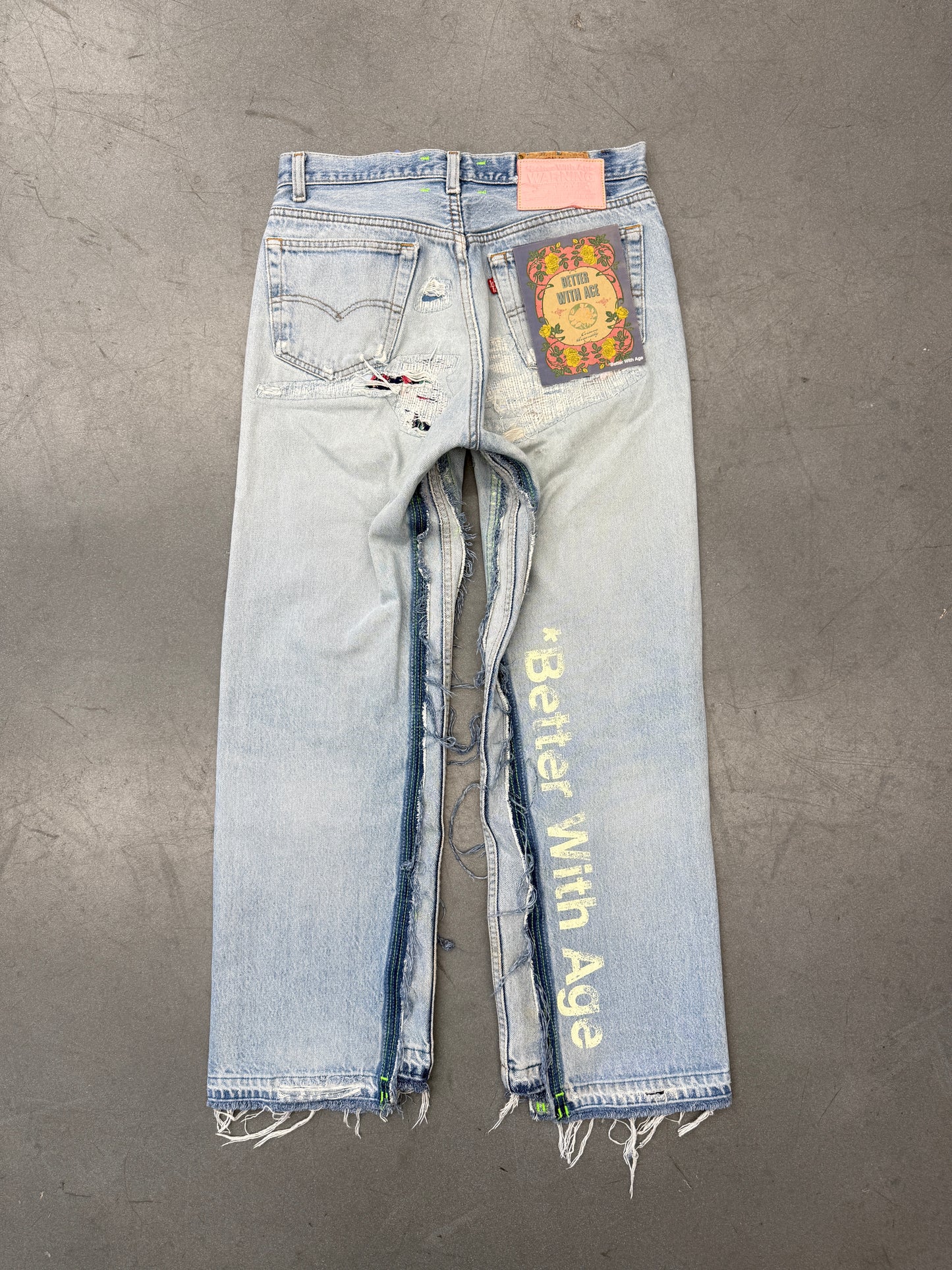 BETTER WITH AGE STERLING REPAIR DENIM TROUSER
