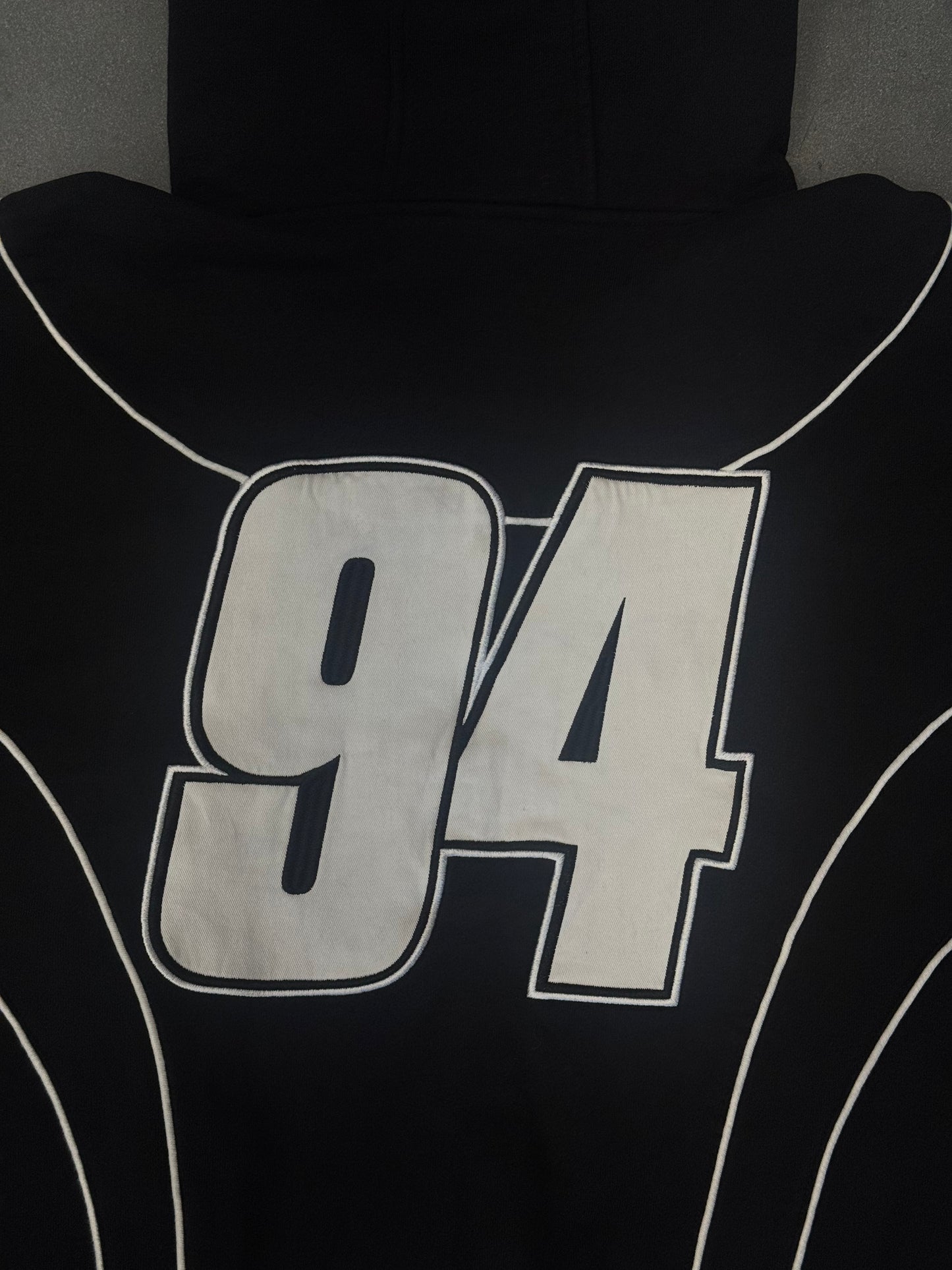 FW25 SUPREME FOX RACING ZIP-UP HOODED SWEATSHIRT - BLACK
