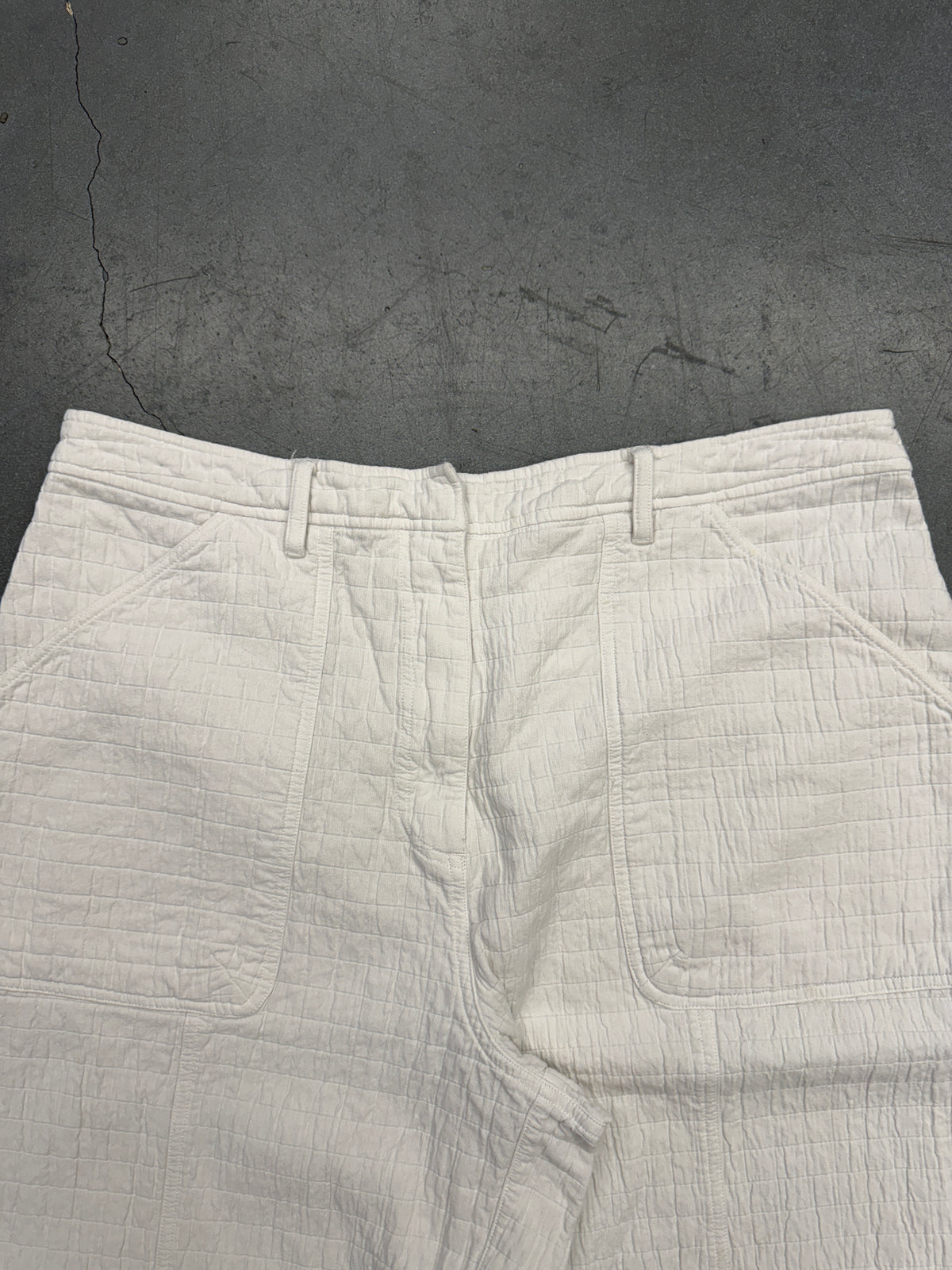 SS23 KITH WOMEN RAINER QUILTED UTILITY PANTS - WHITE