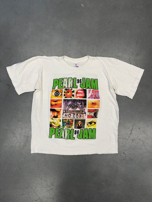 1996 PEARL JAM NO CODE TICKET MASTER SUCKS TARGET TEE (T-USA TAG)