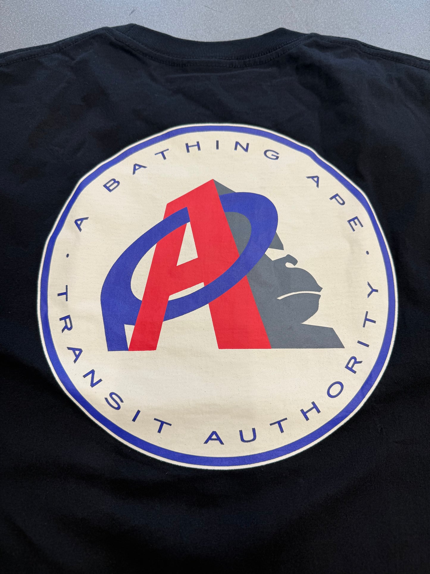 SS25 A BATHING APE BAPE TRANSIT AUTHORITY SHIRT (NEW) (XL)