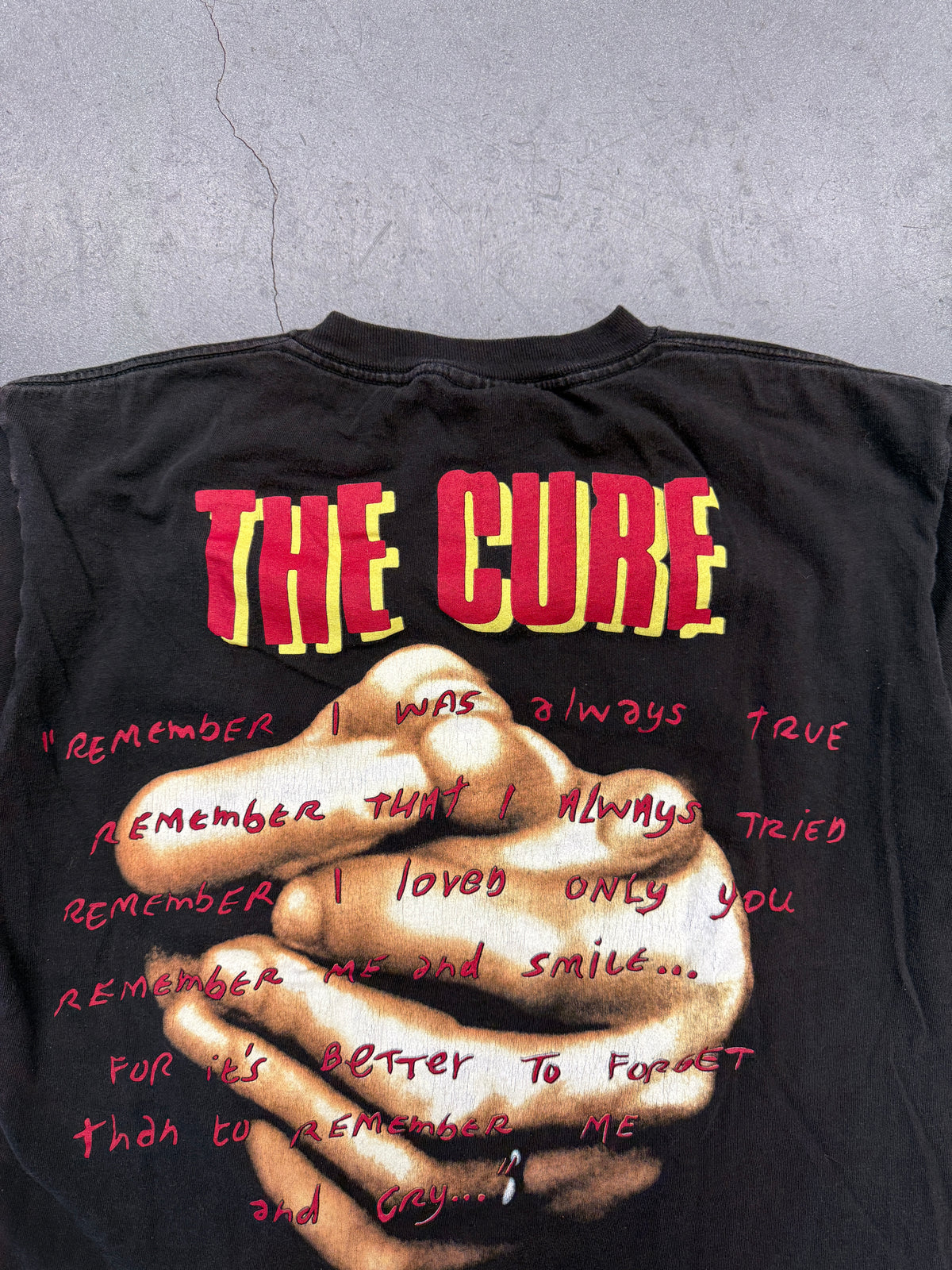 1996 THE CURE WILD MOOD SWINGS TOUR TEE (WILD OATS TAG)