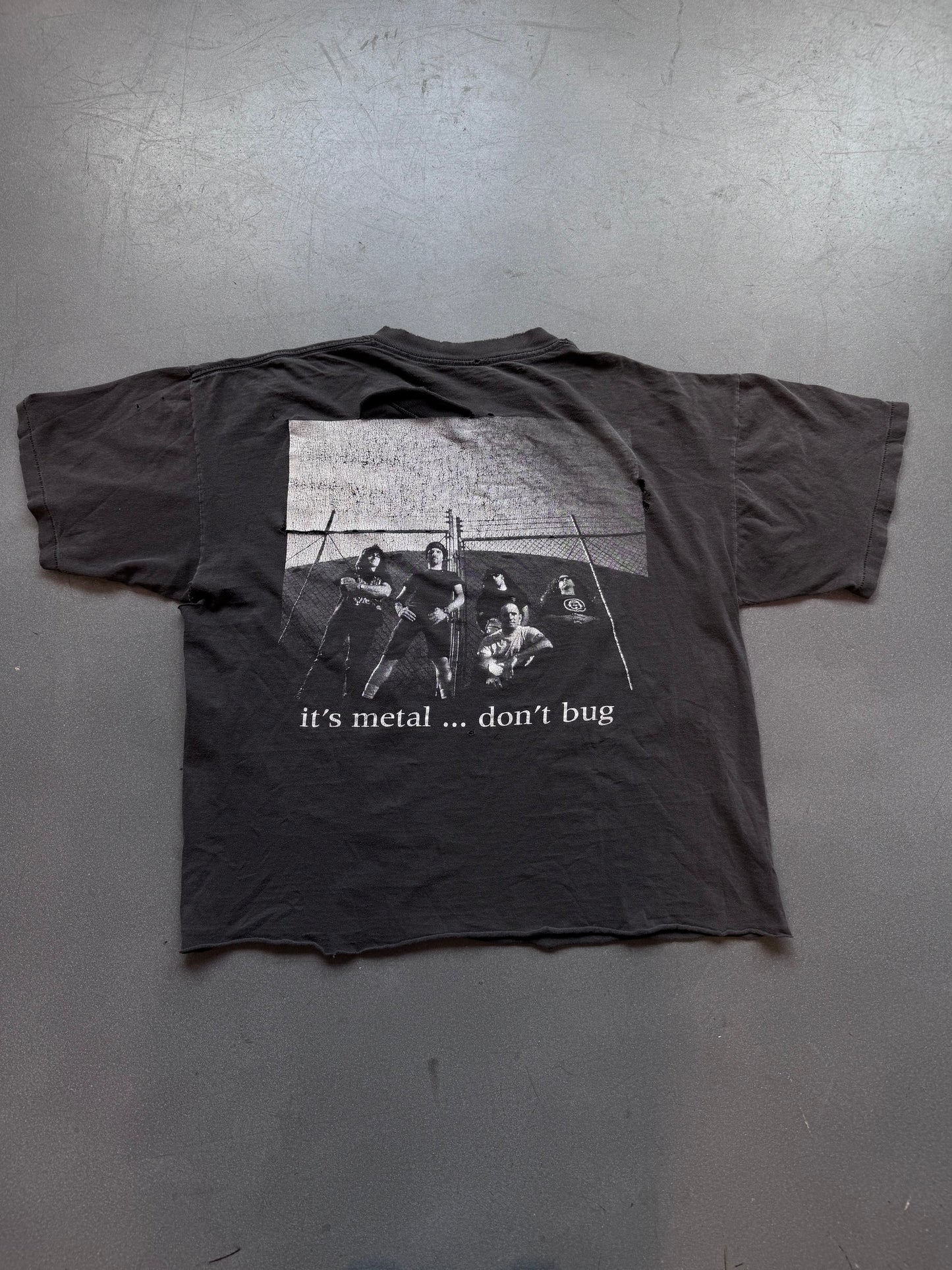 90'S ANTHRAX HEARING CHART "IT'S METAL... DON'T BUG" TEE (BROCKUM TAG)